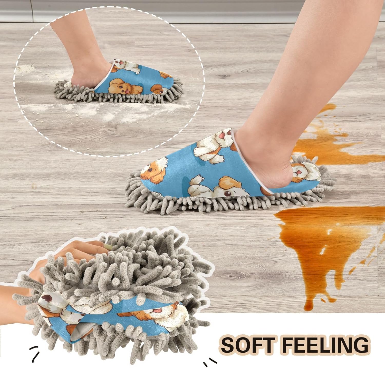 Premium Microfiber Floor Slippers for Adults