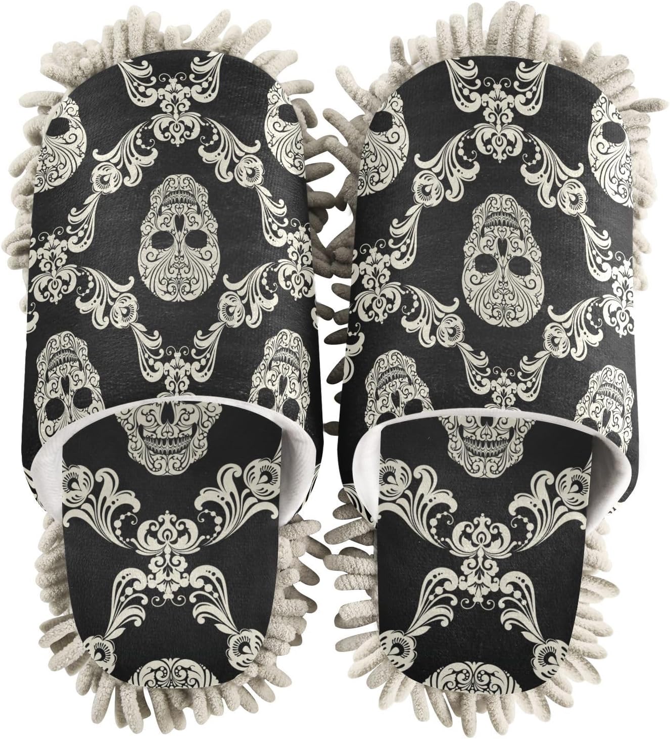 Sinestour Skulls Mop Slippers Floor Cleaning Tool