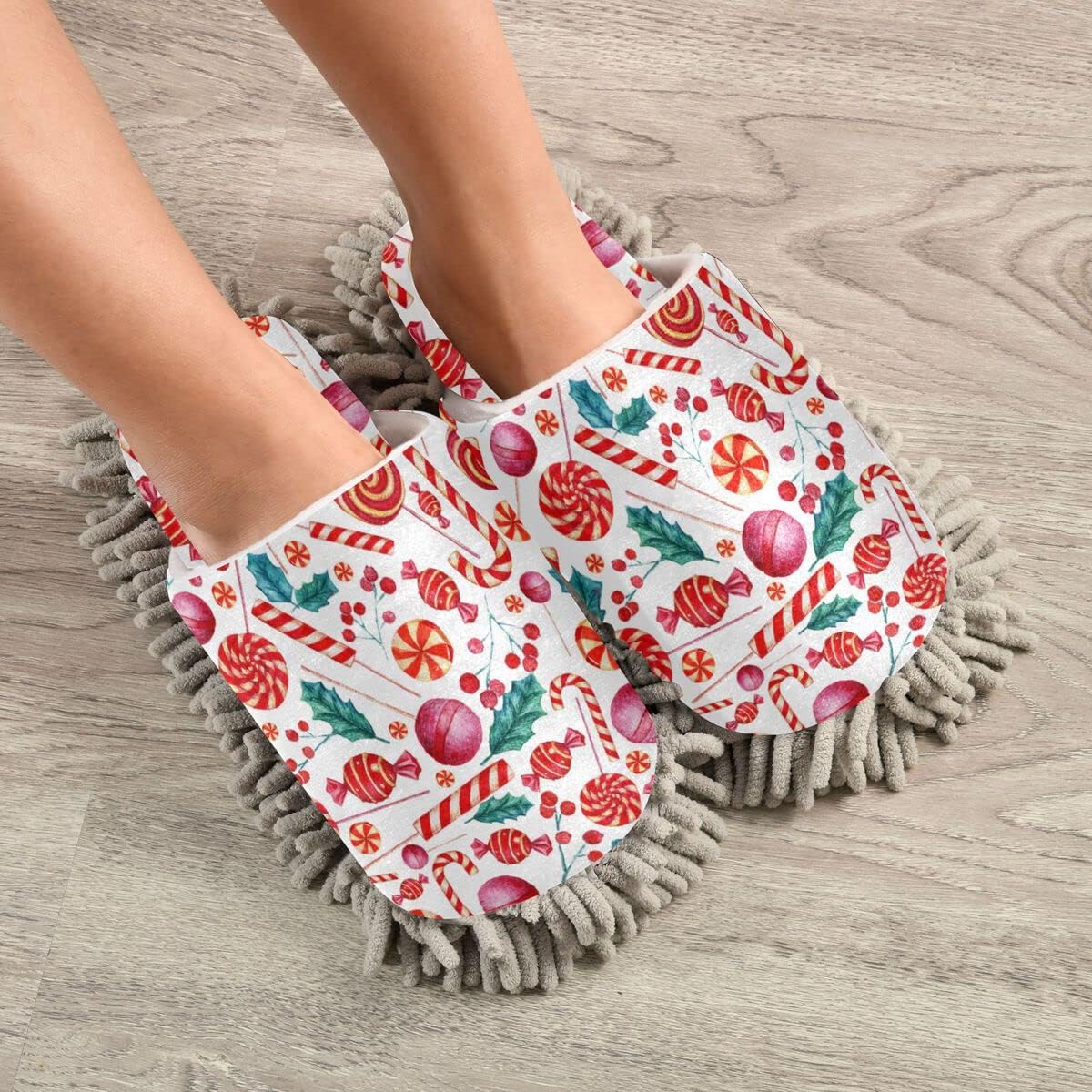 Your Bathroom Needs Stay Clean and Refresh Dominos Mop House Slippers by DOMIKING