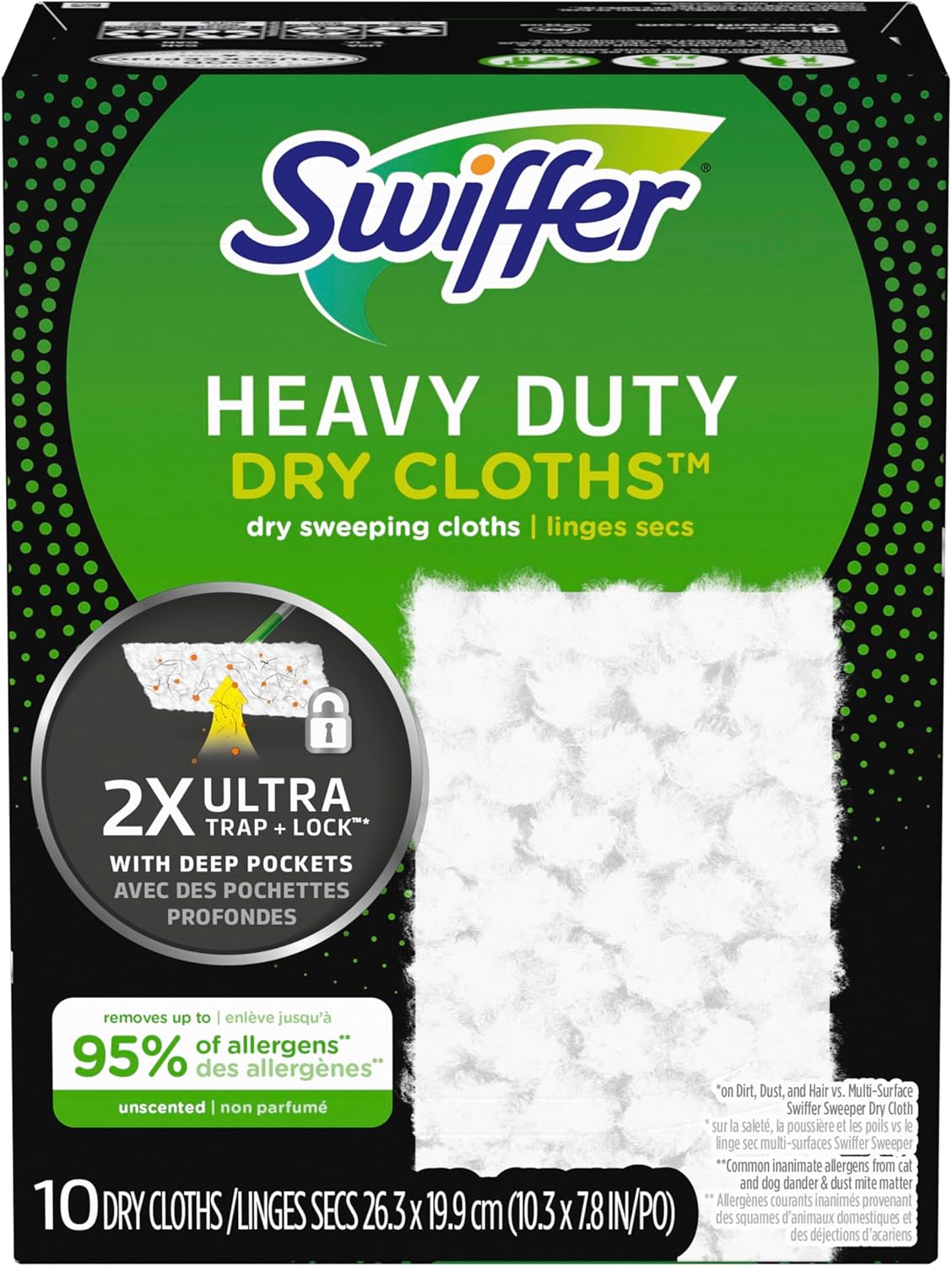 Swiffer Dry Sweeping Cloths - Heavy Duty 10-Pack