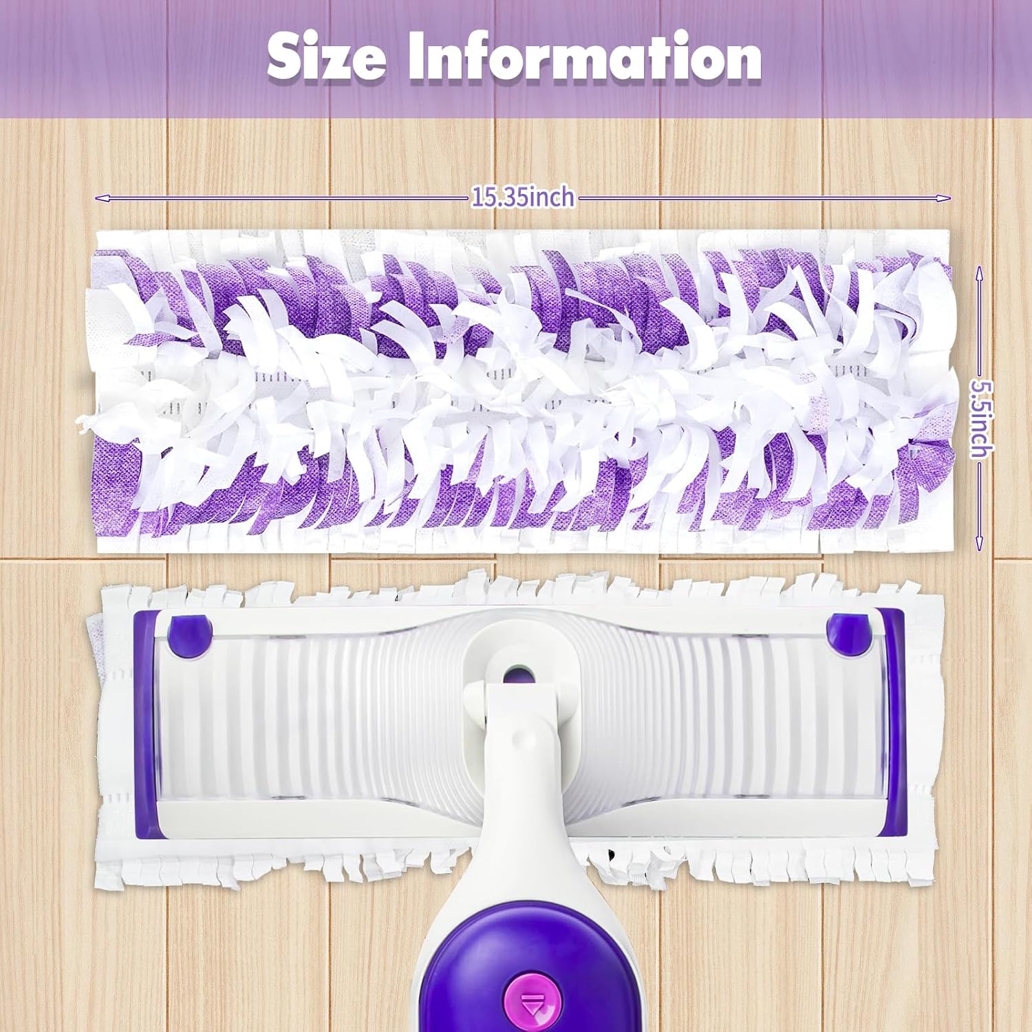 Hofosi 25PCS Disposable Mopping Pads Swiffer PowerMop Replacement Multi-Surface Floor Cleaning