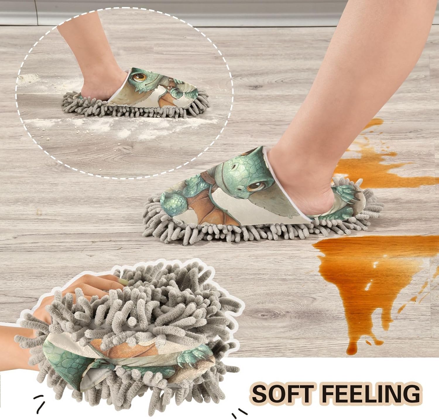 Microfiber Mop Slipper House Floor Cleaner