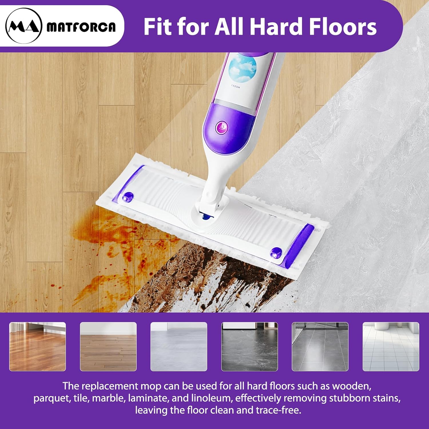 10-Pack Disposable Mopping Pads for PowerMop