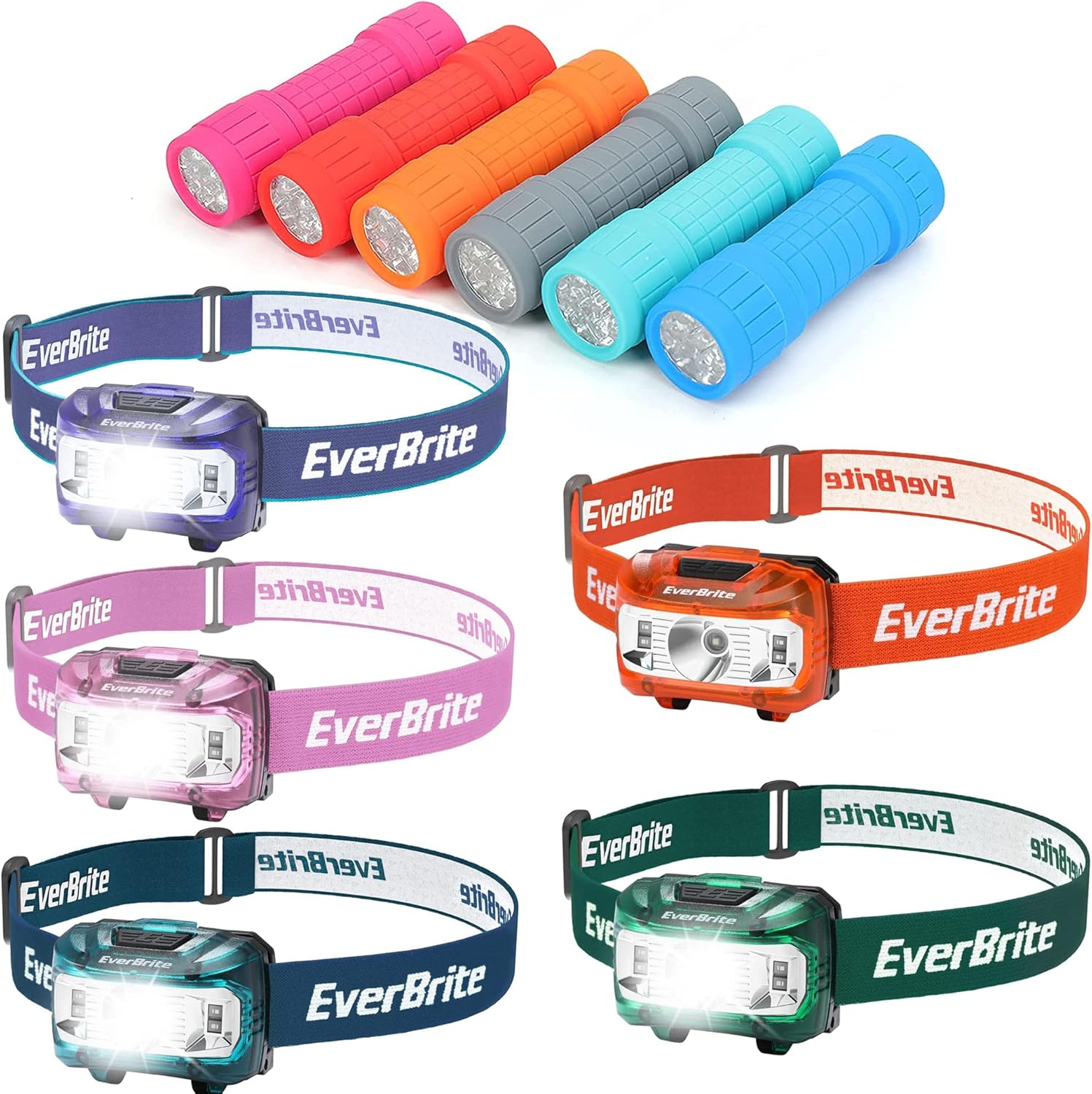 EverBrite 6-P 5-P LED Bundle Flashlights Headlamps