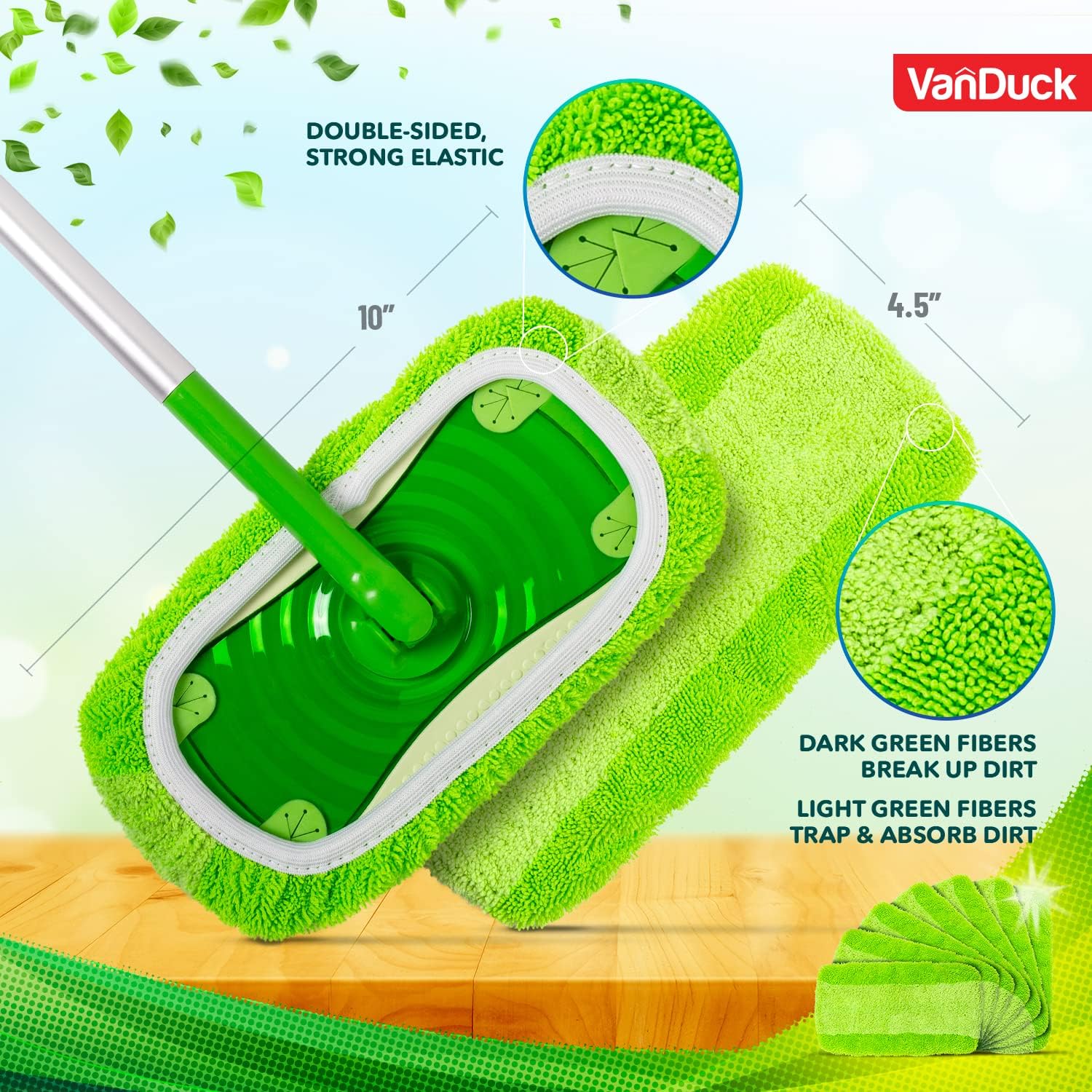 Reusable Mop Pads for Swiffer Sweeper 4-Pack