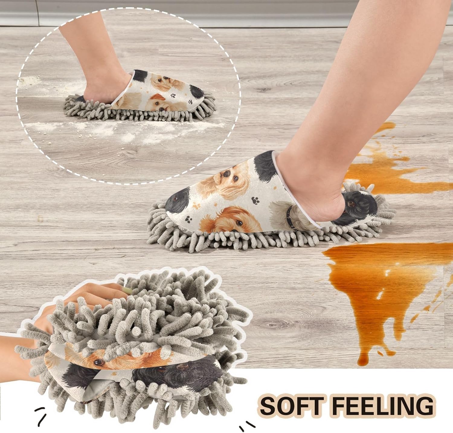 Wildon Microfiber Slippers Soft Floor