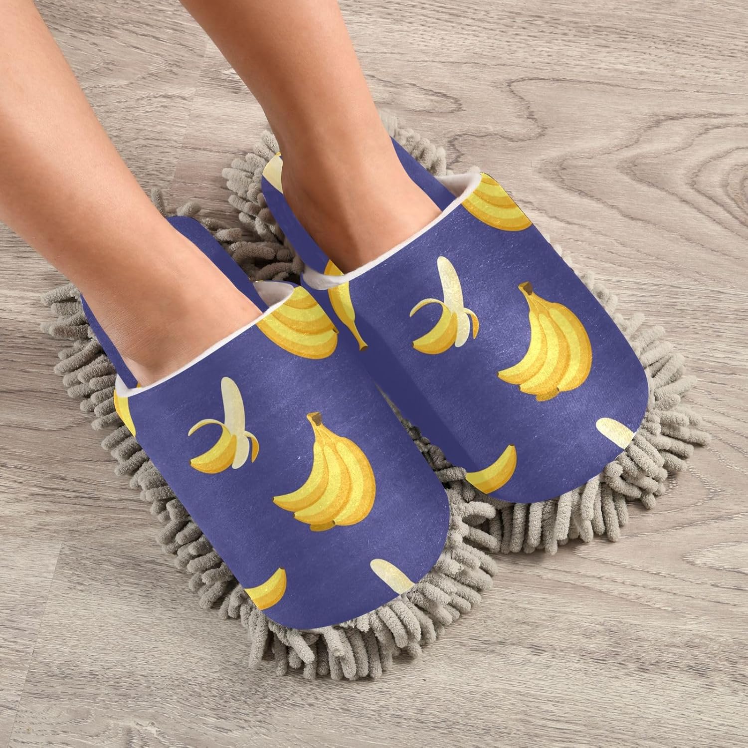 Ergonomic Washable Mop Slippers for Effortless Floor Cleaning