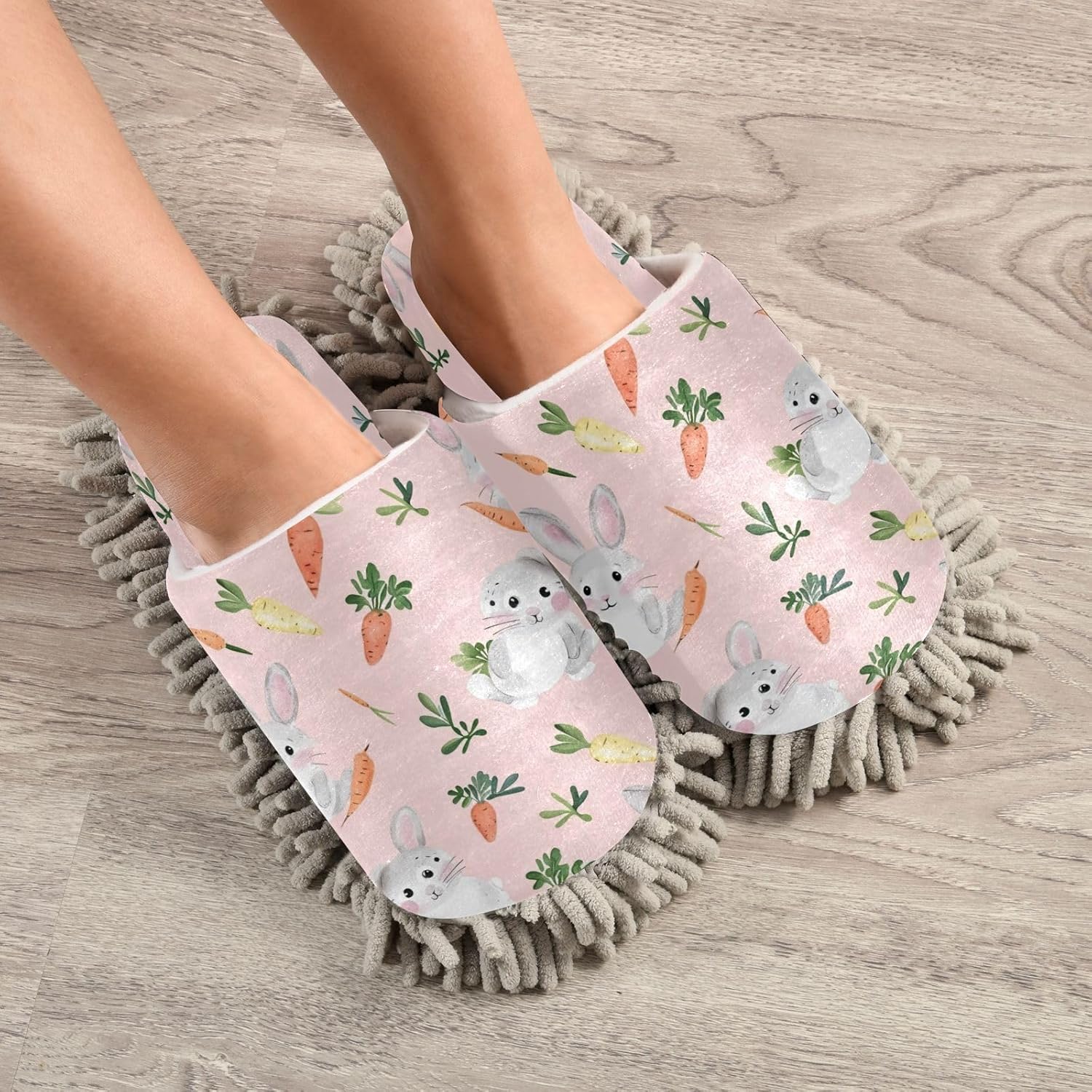 Keep Feet Comfortable for Cleaning - Soft Microfiber Slippers for House