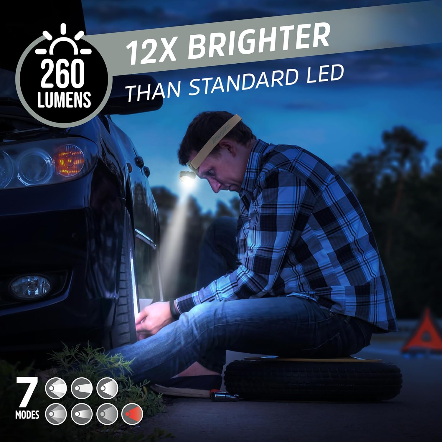 Energizer Vision HD LED Headlamp 2-Pack