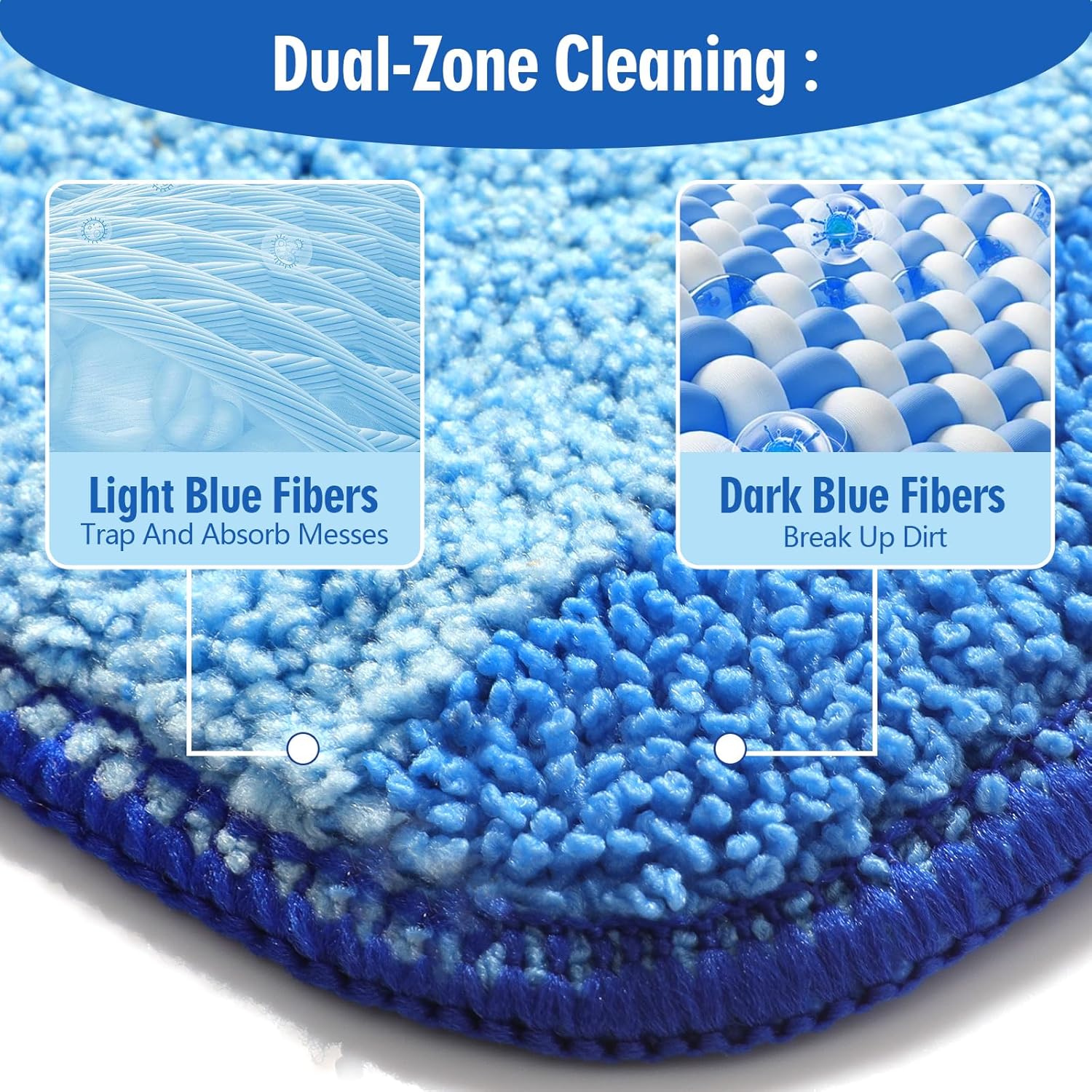 8-Pack Microfiber Mop Pads