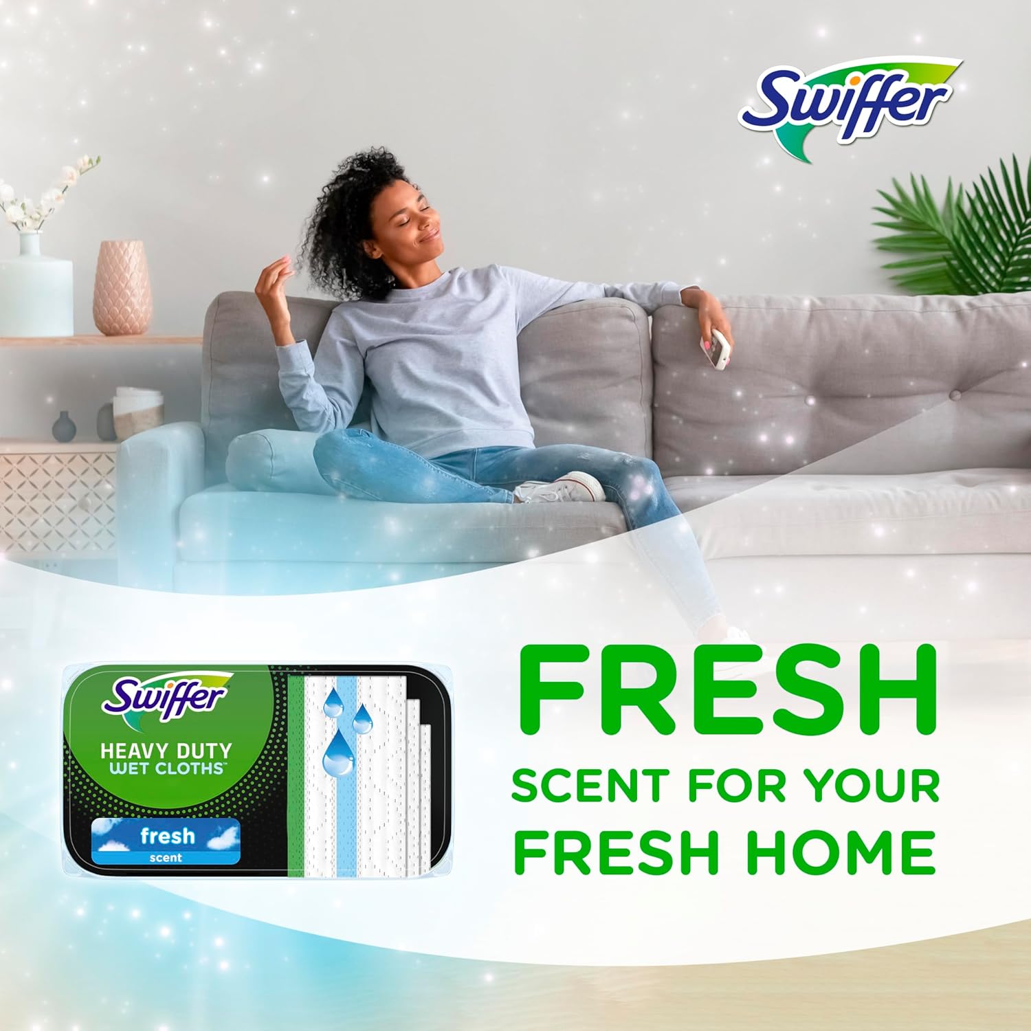 Swiffer Wipe n Clean Wet Padding Mop 20 ct