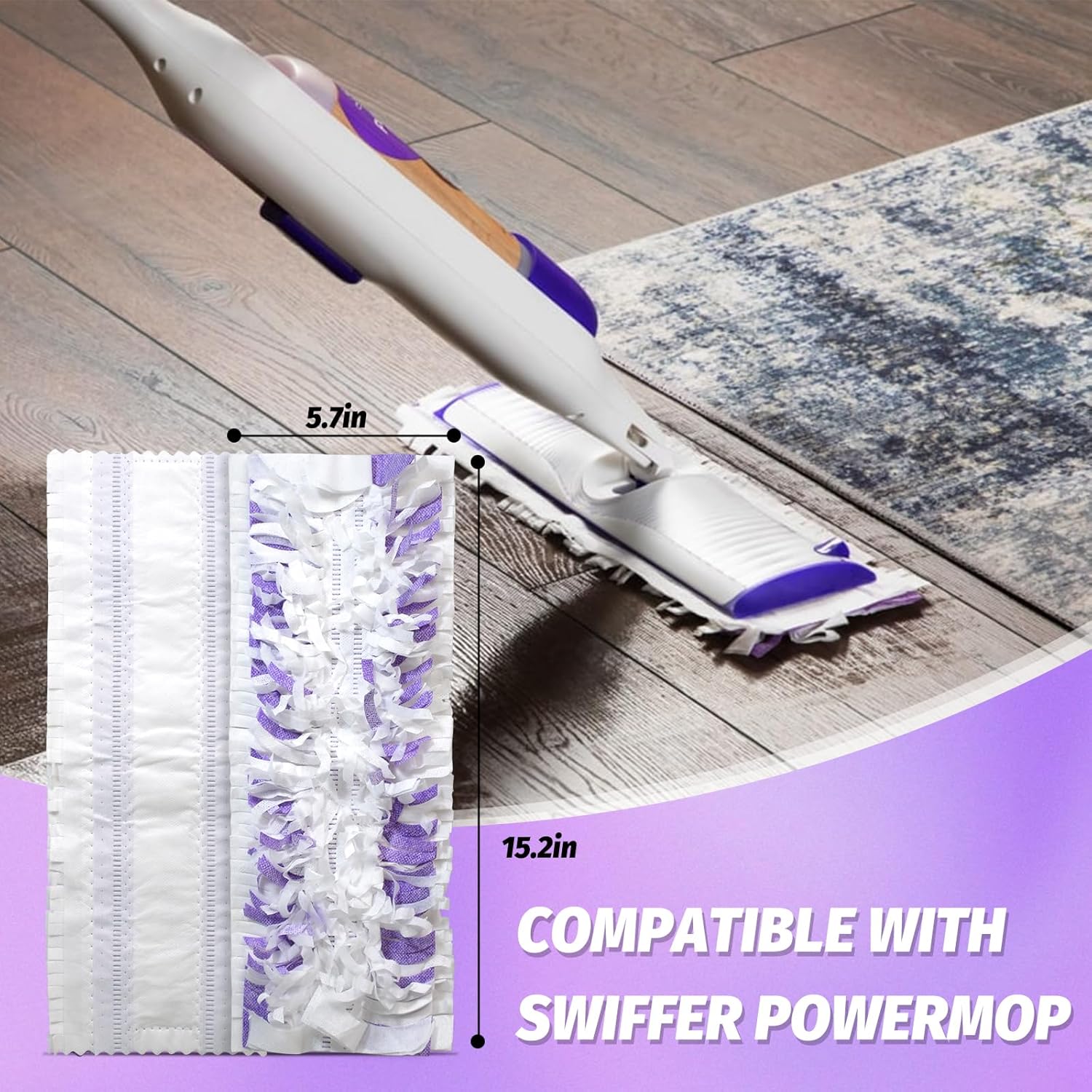 Perfect Fit PowerMop Multi-Surface Mopping Pad Refills 10-Pack