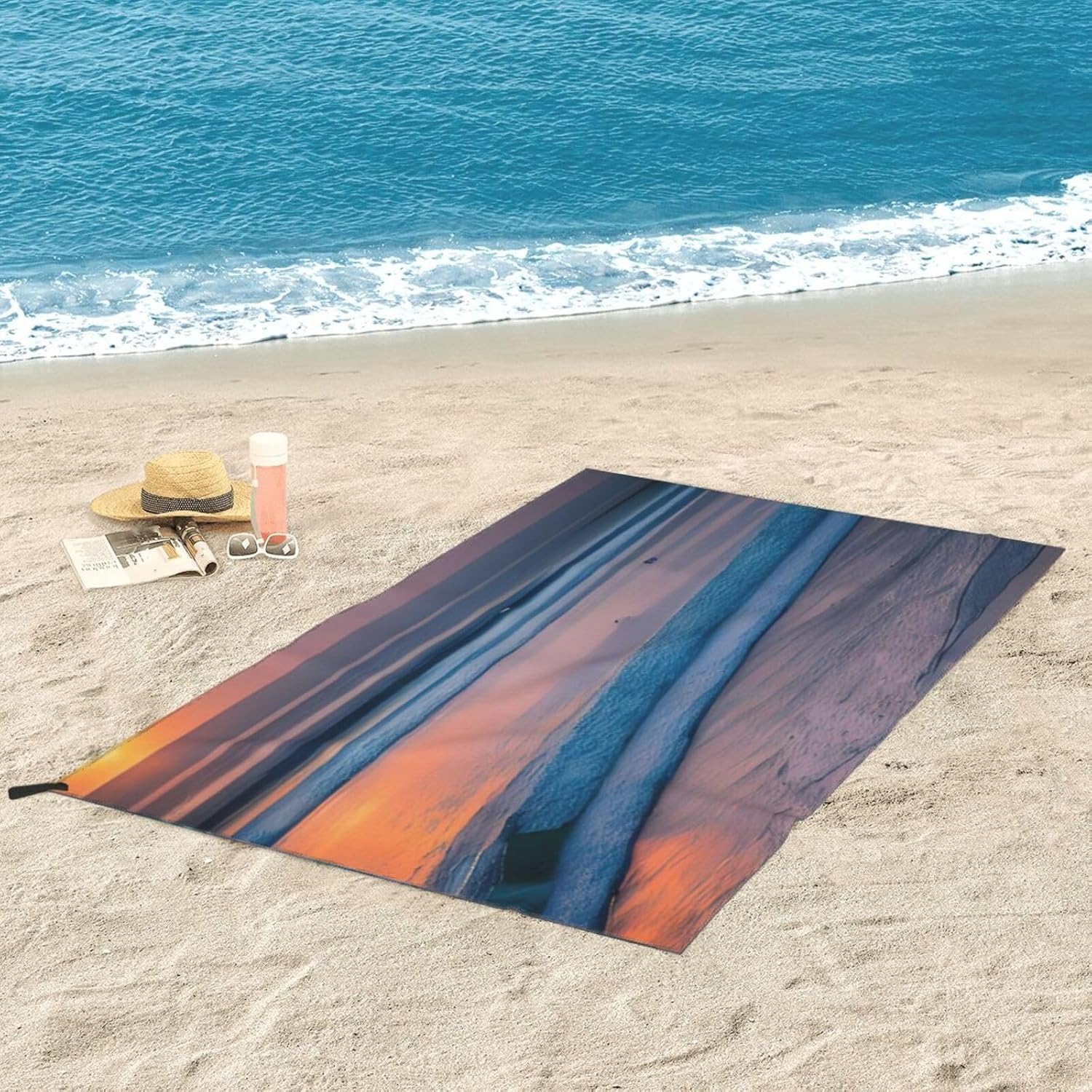 Sunset Beach Print Speedy Towel