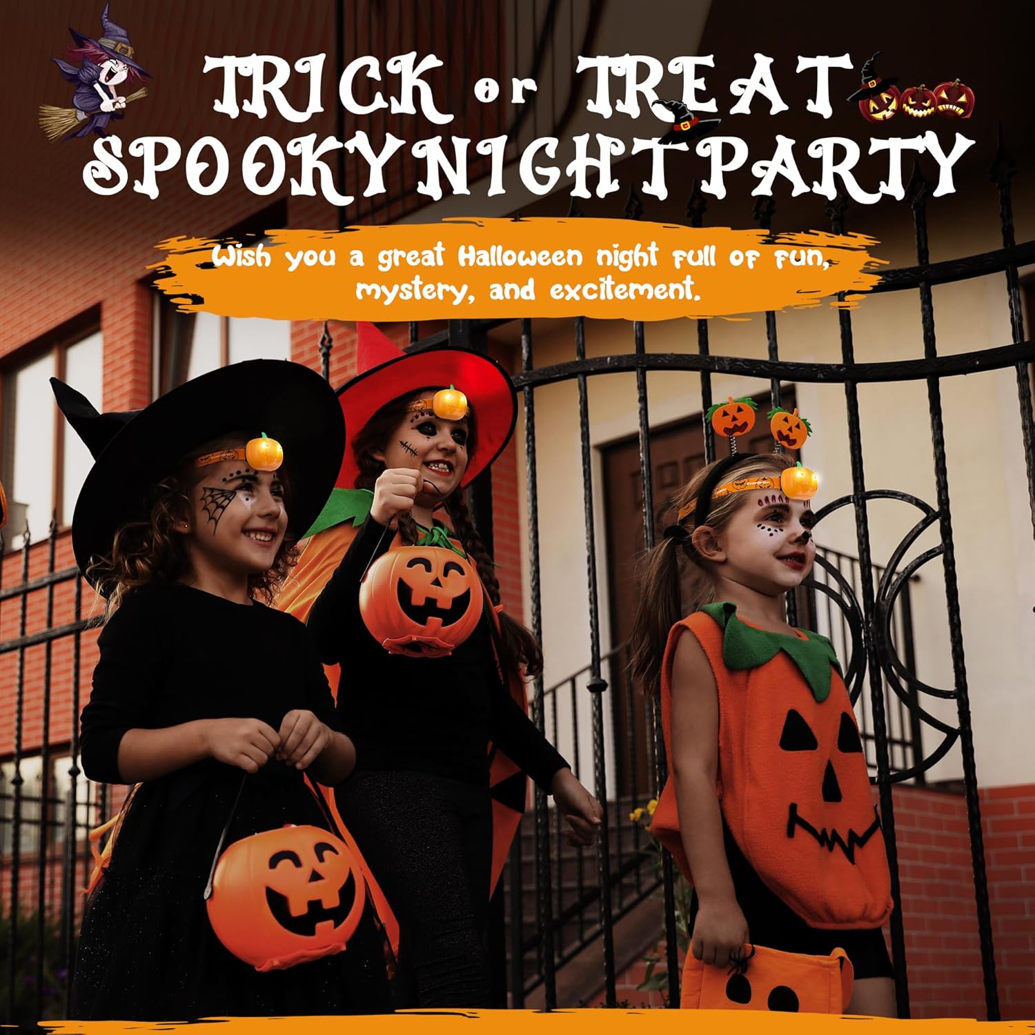 EverBrite Rechargeable Headlamp Dual Pack 7 Lighting Modes for Kids HalloweenFun