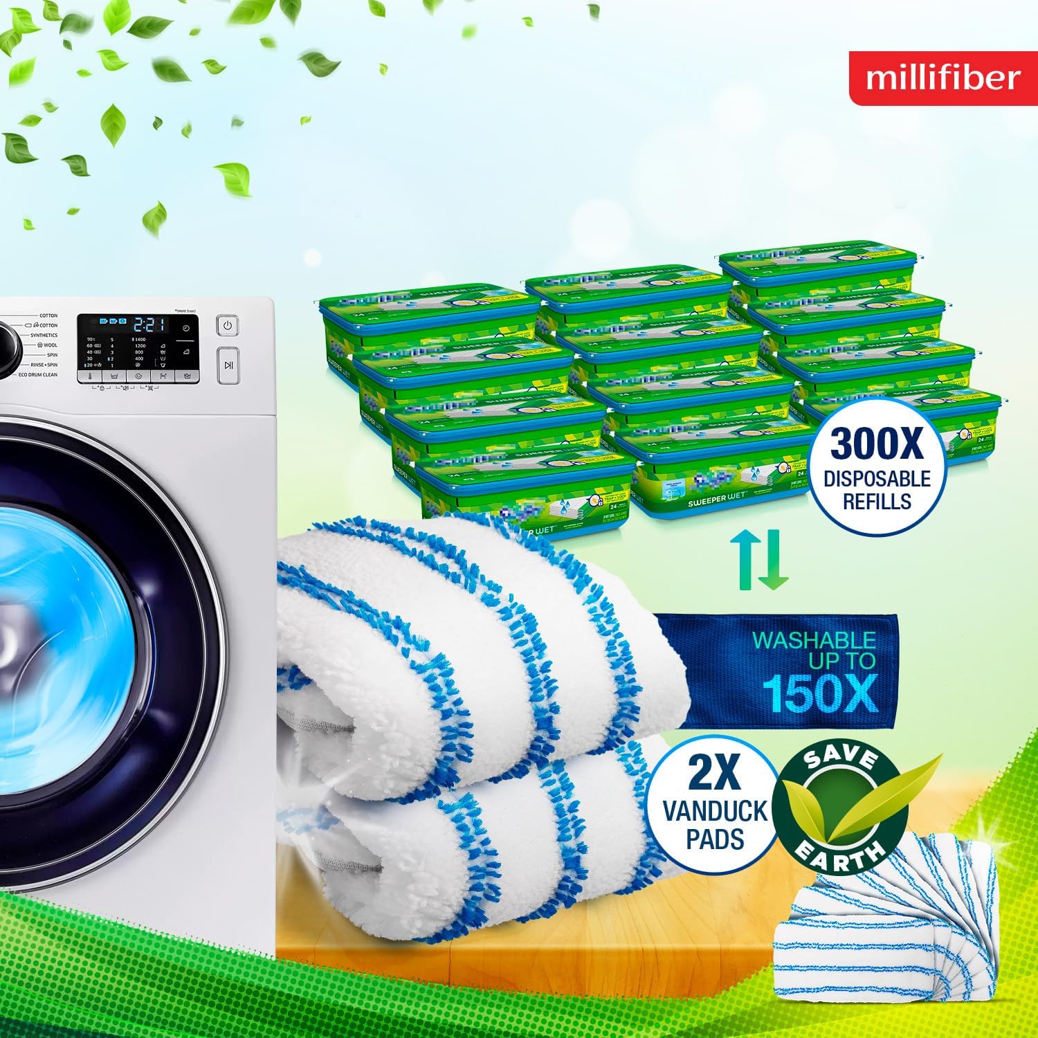 Swiffer Mop Pads - 2-Pack Microfiber Refills