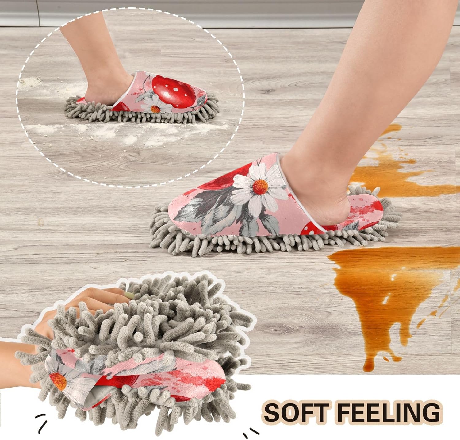 FLildon Microfiber Slippers for Easy House Cleaning