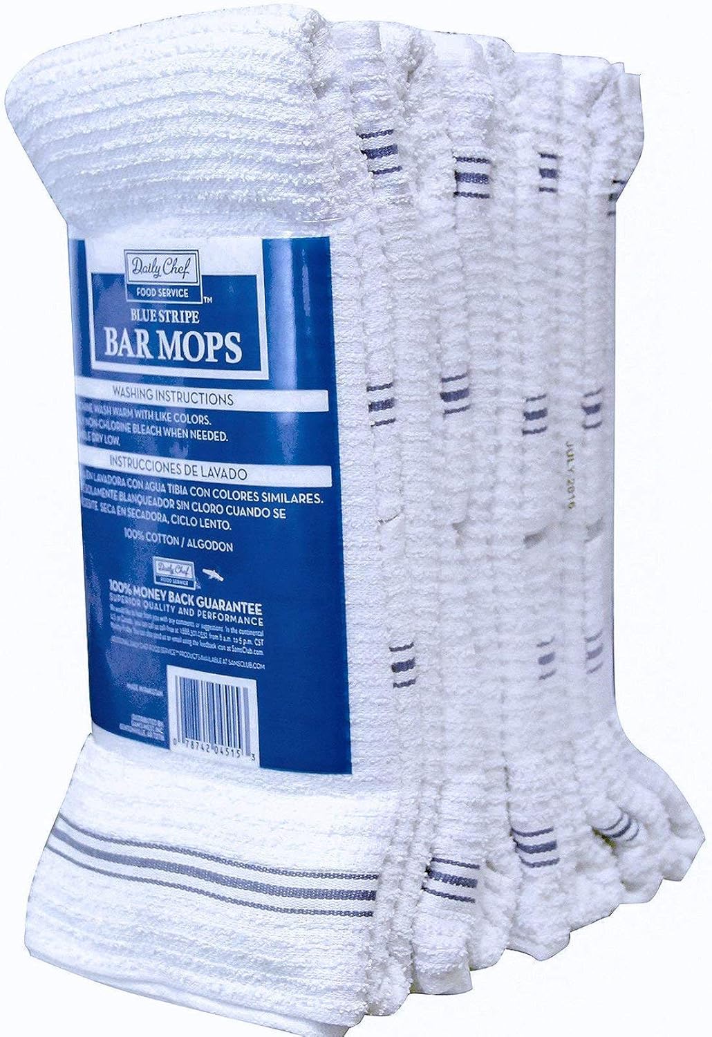 Premium 16x19 Cotton Mops 24 Count Machine Wash for Home Kitchen
