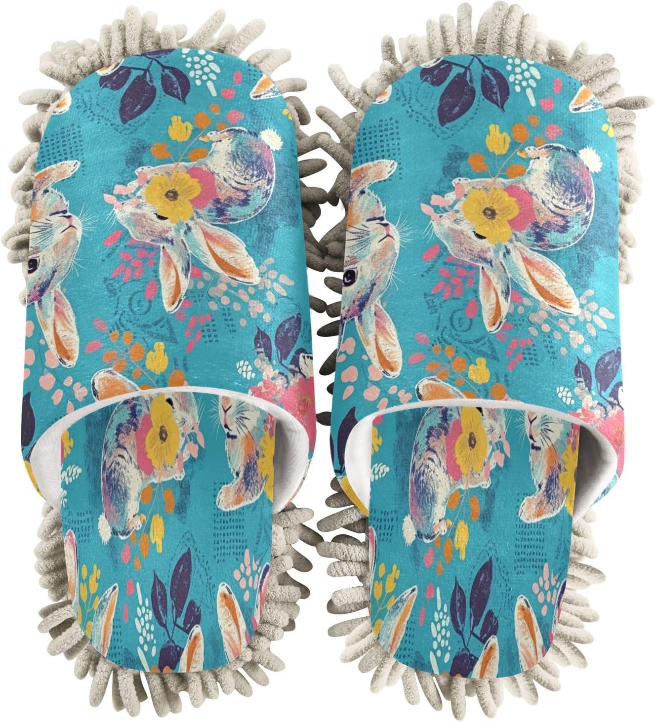 Welcome to the Perfect House Sophisticated Mop Slipper Set