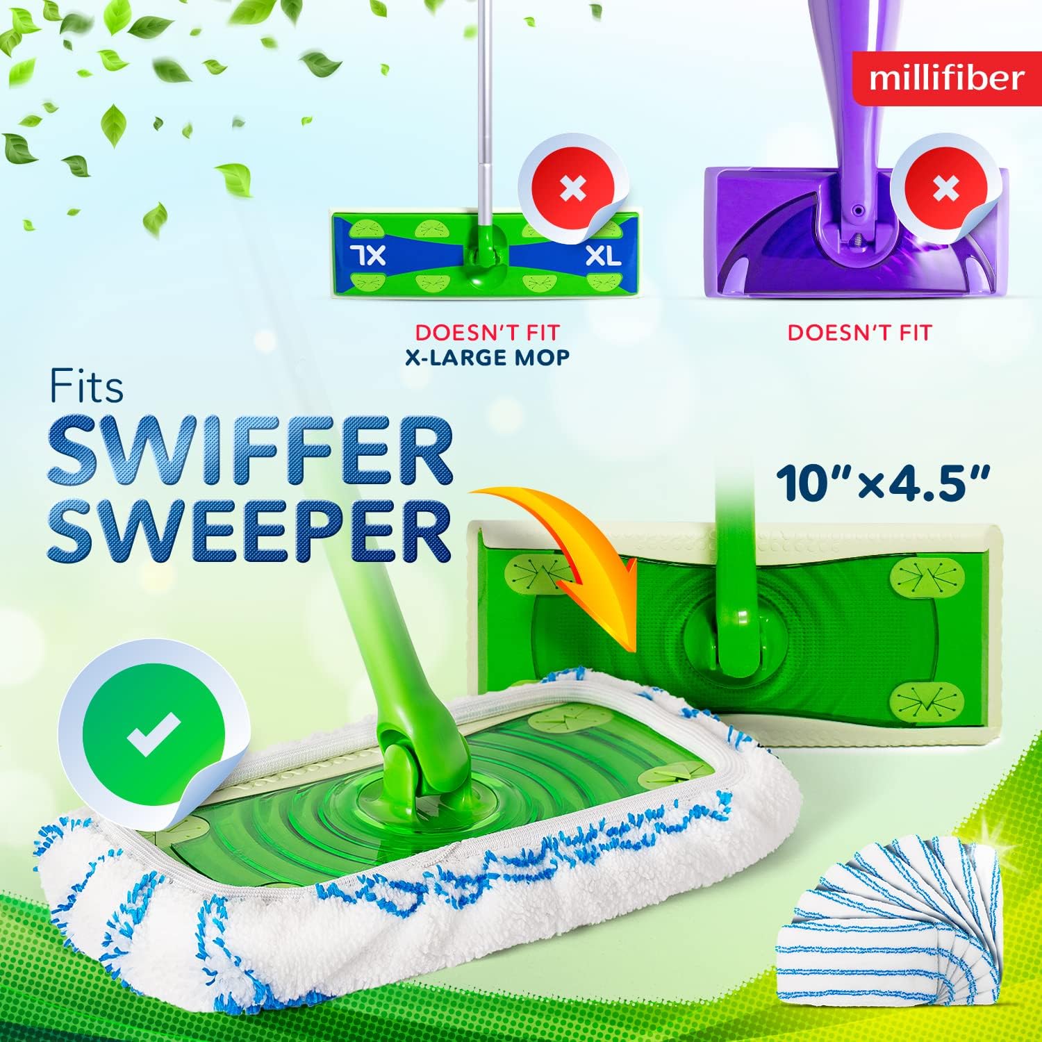 Swiffer Mop Pads - 2-Pack Microfiber Refills