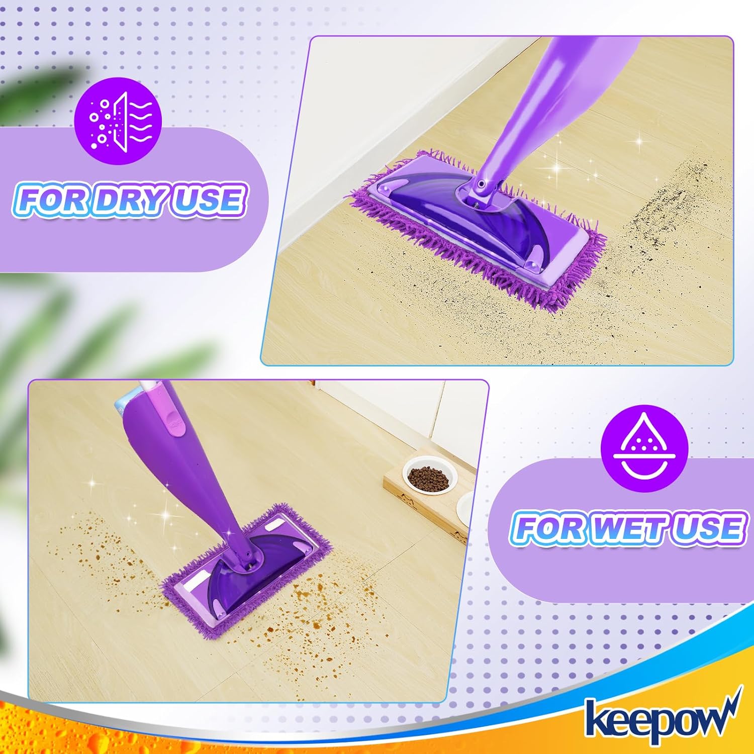 Premium Microfiber Mop Pads - Compatible with Swiffer WetJet for Reusable Cleaning