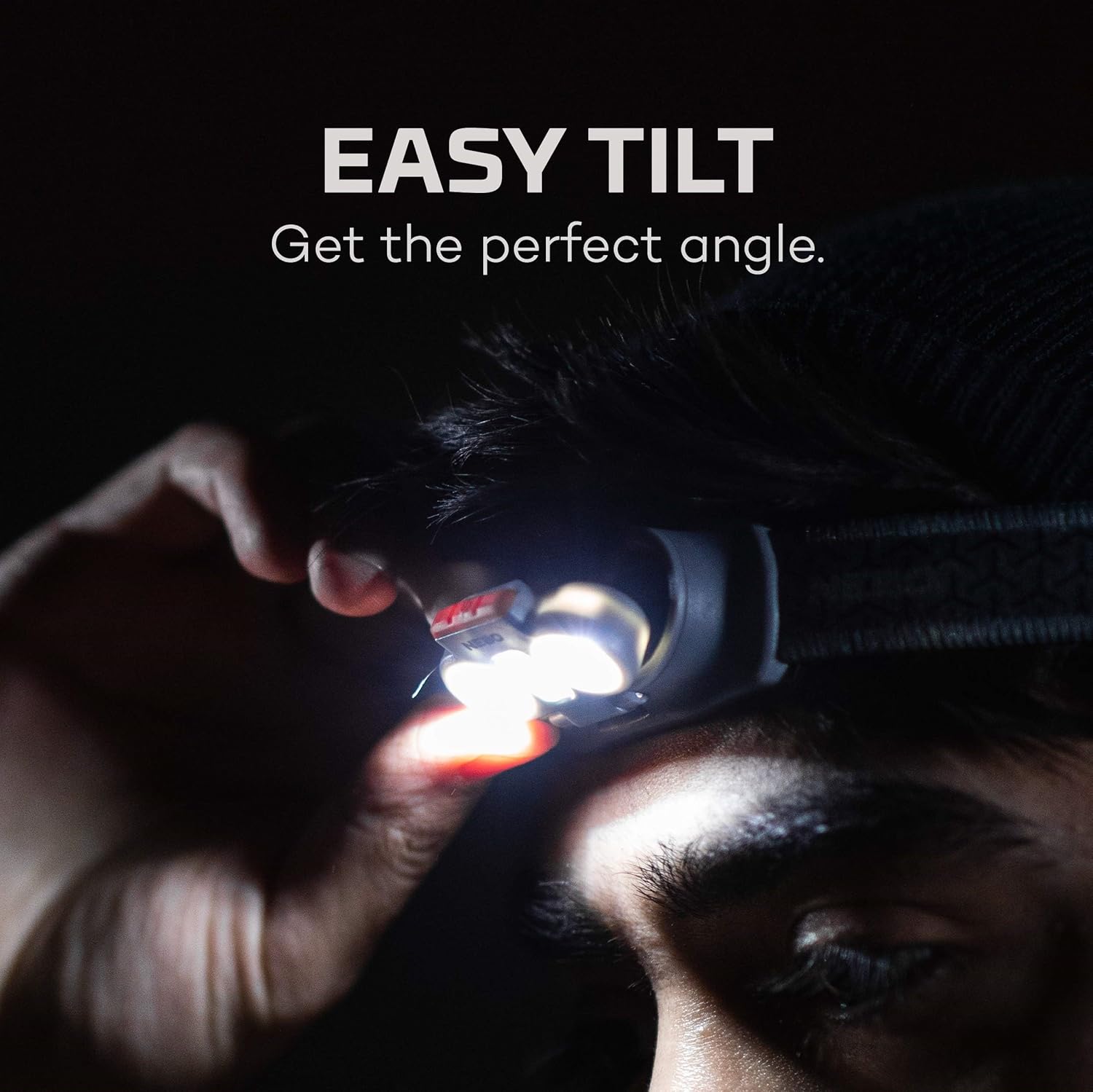 NEBO Einstein 500 Lumen Headlamp with 5 Modes Compact Durable
