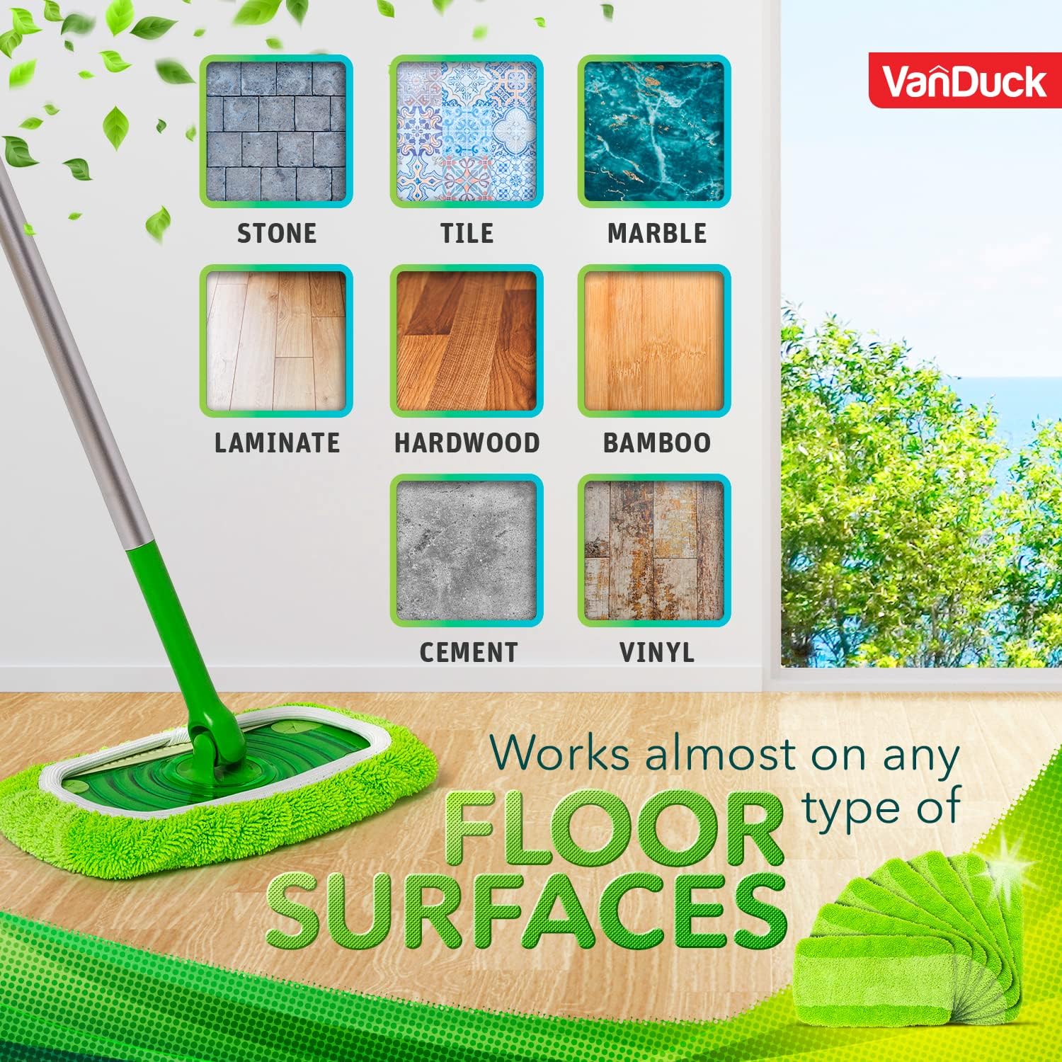 Reusable Mop Pads for Swiffer Sweeper 4-Pack