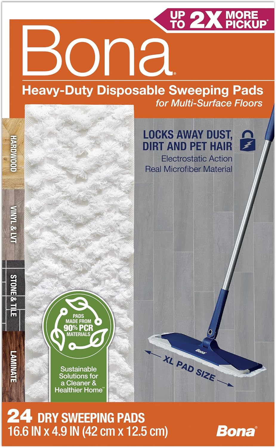 Bona Sweeping Pads for Multi-Surface Floors