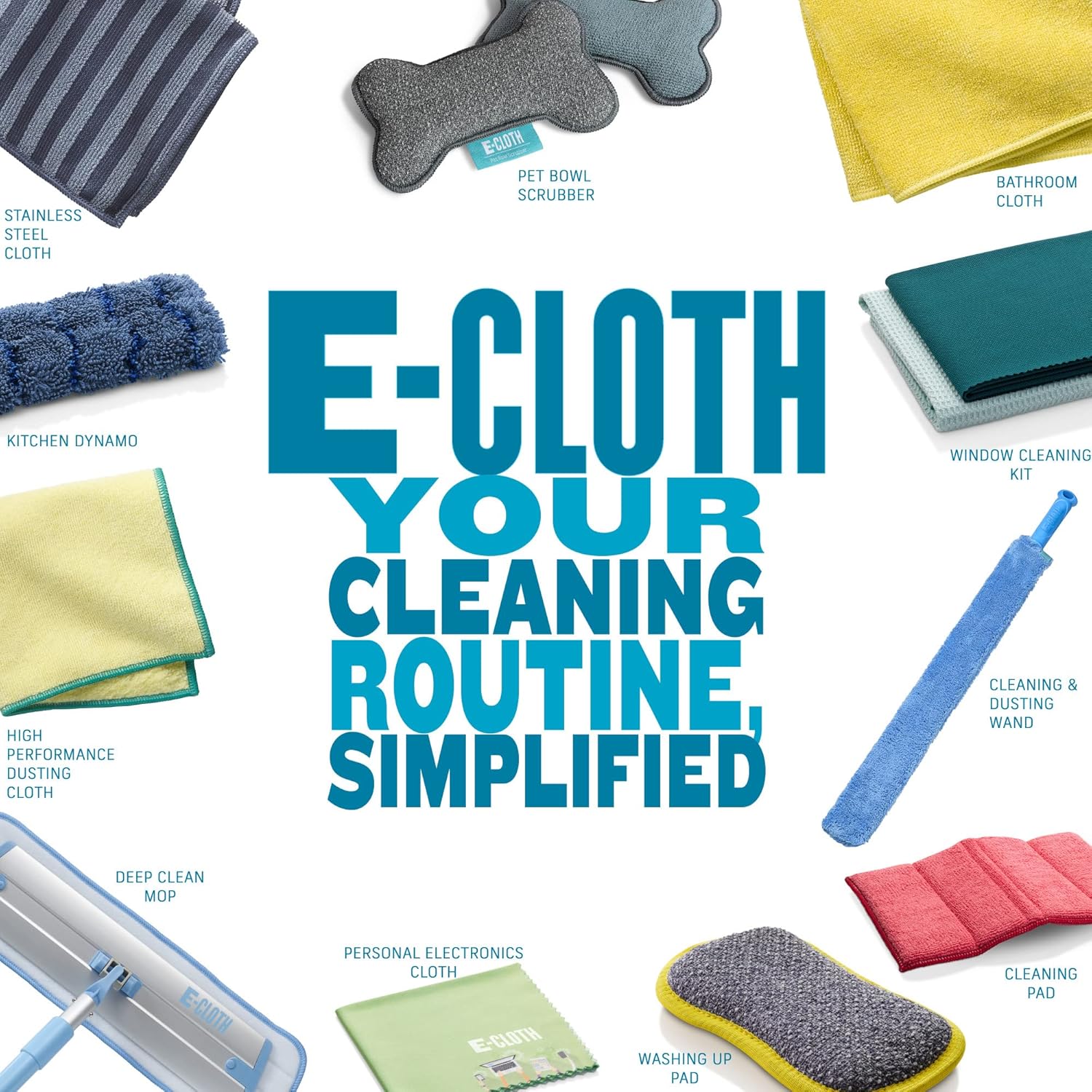 E-Cloth Microfiber Mop Head - Long-Lasting Durable