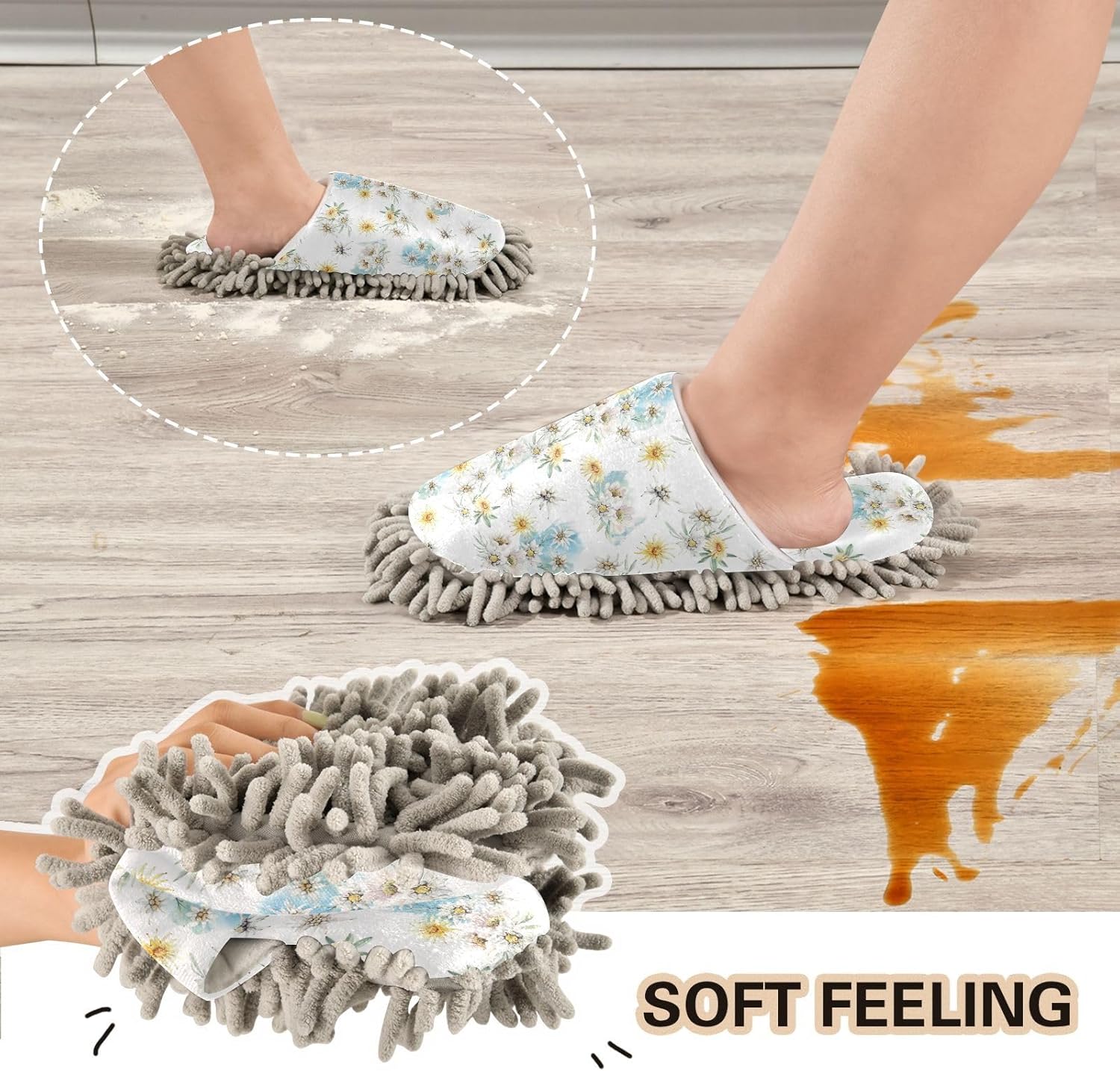 Kigai Microfiber Slippers The Perfect Choice for Easy Floor Cleaning