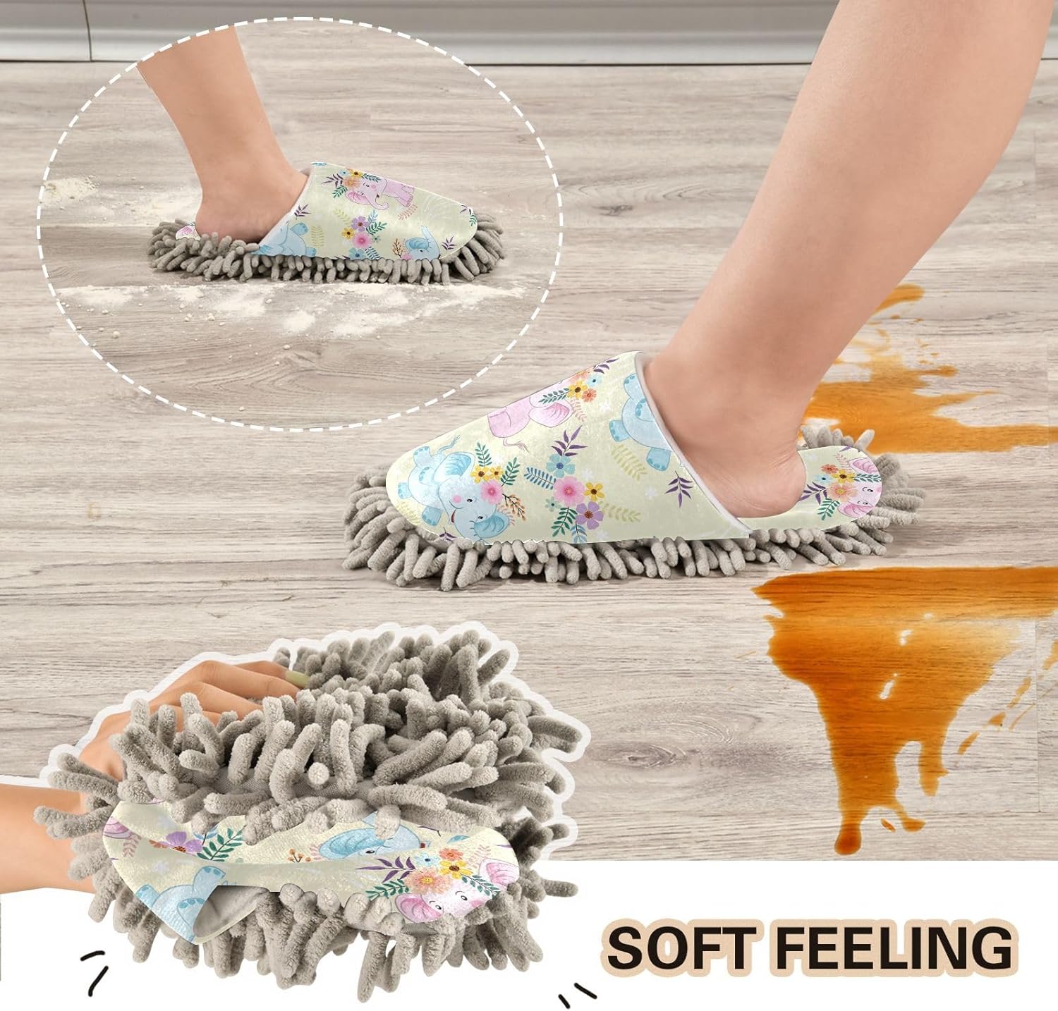 Kigai Microfiber Slippers for Floor Cleaning
