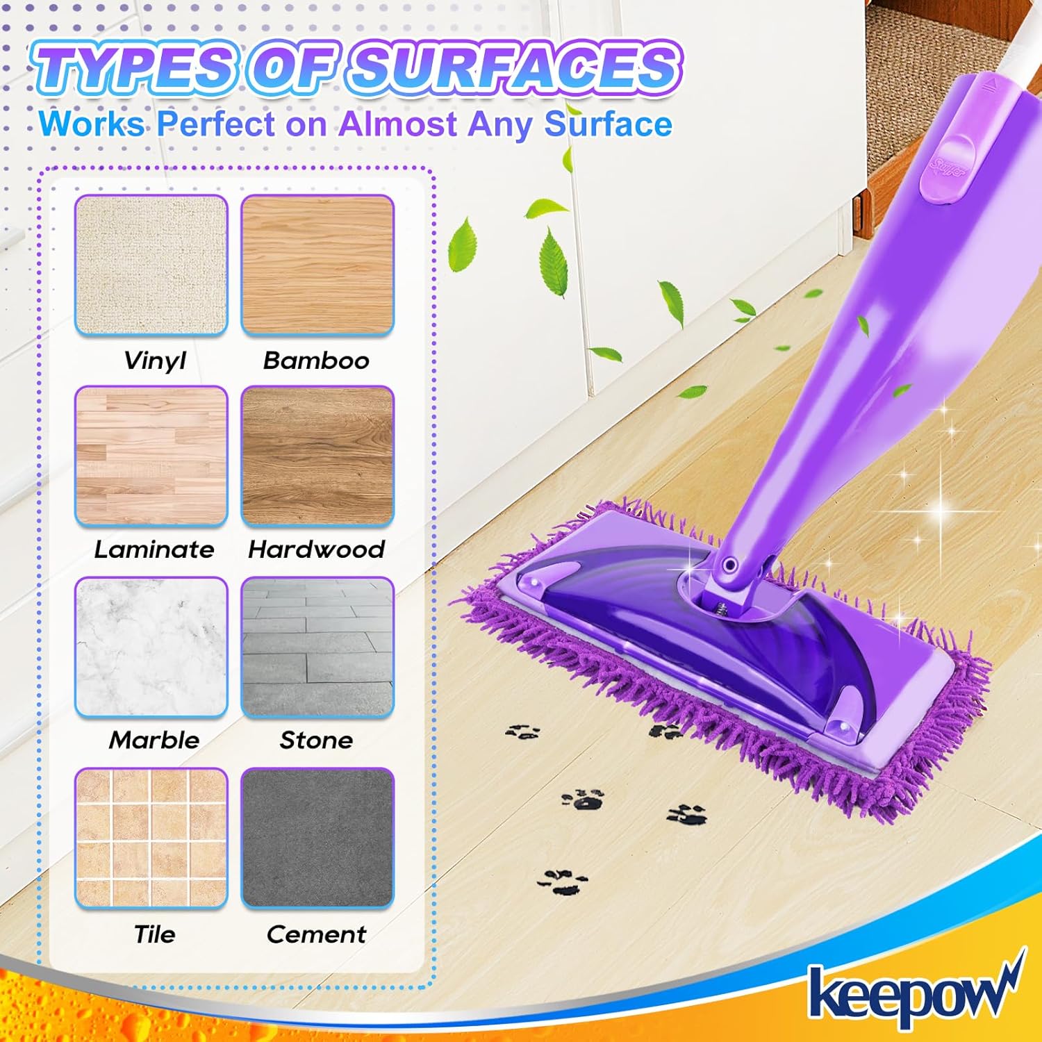 Premium Microfiber Mop Pads - Compatible with Swiffer WetJet for Reusable Cleaning