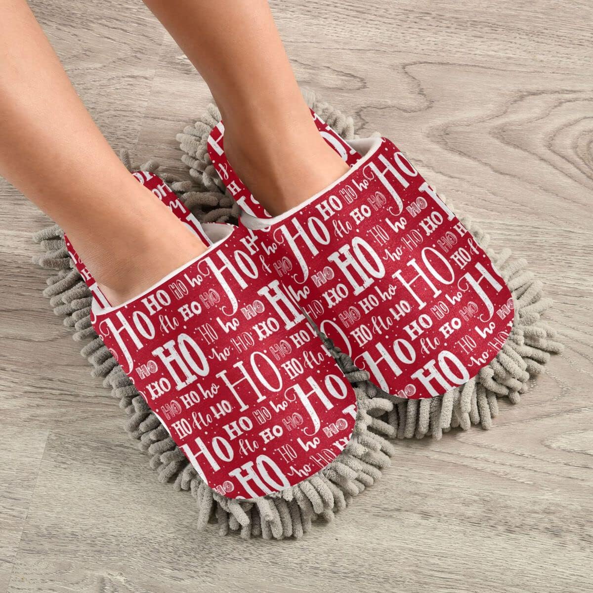 Warm Cozyessential Christmas Natural Fiber Slippers for Women Kitchens House - Christmas
