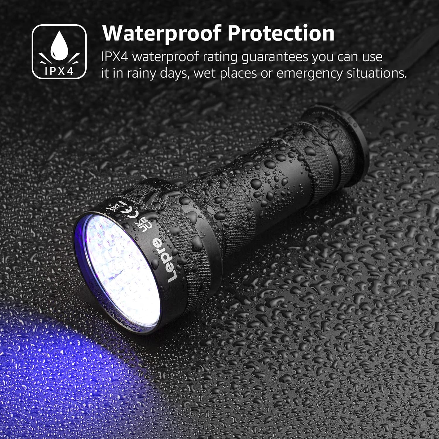 Rechargeable UV Headlamp with Motion Sensor