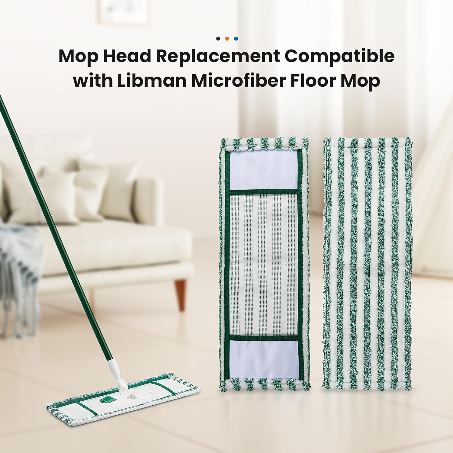 libman 4 pack microfiber mop heads