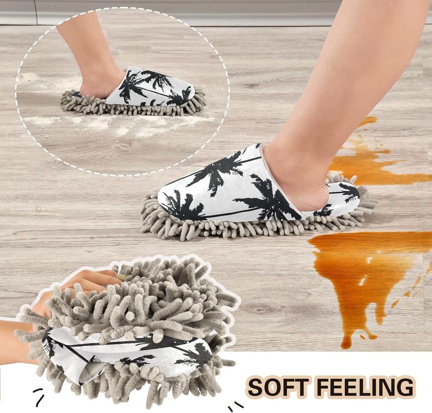 Optimum Performance Microfiber Mop Slippers for Home Use