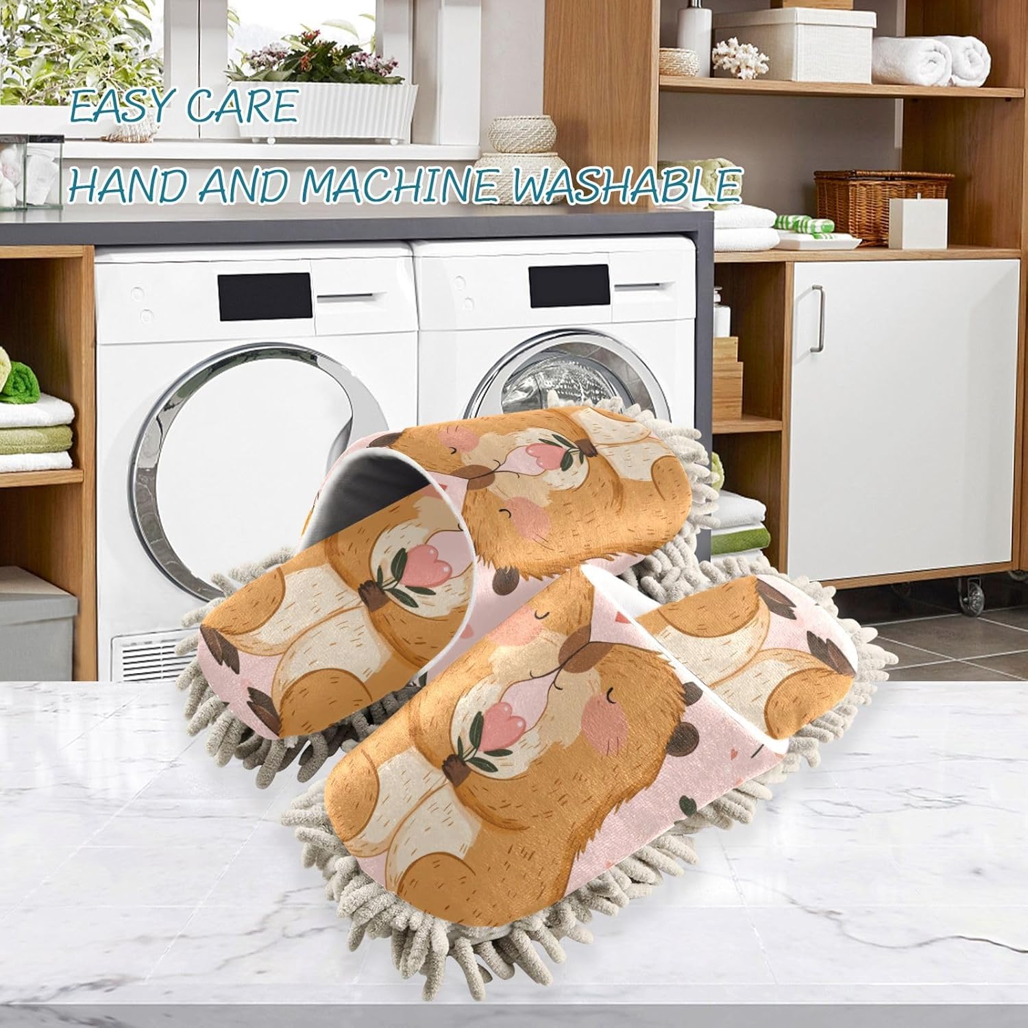 Flildon Microfiber Mop Slippers