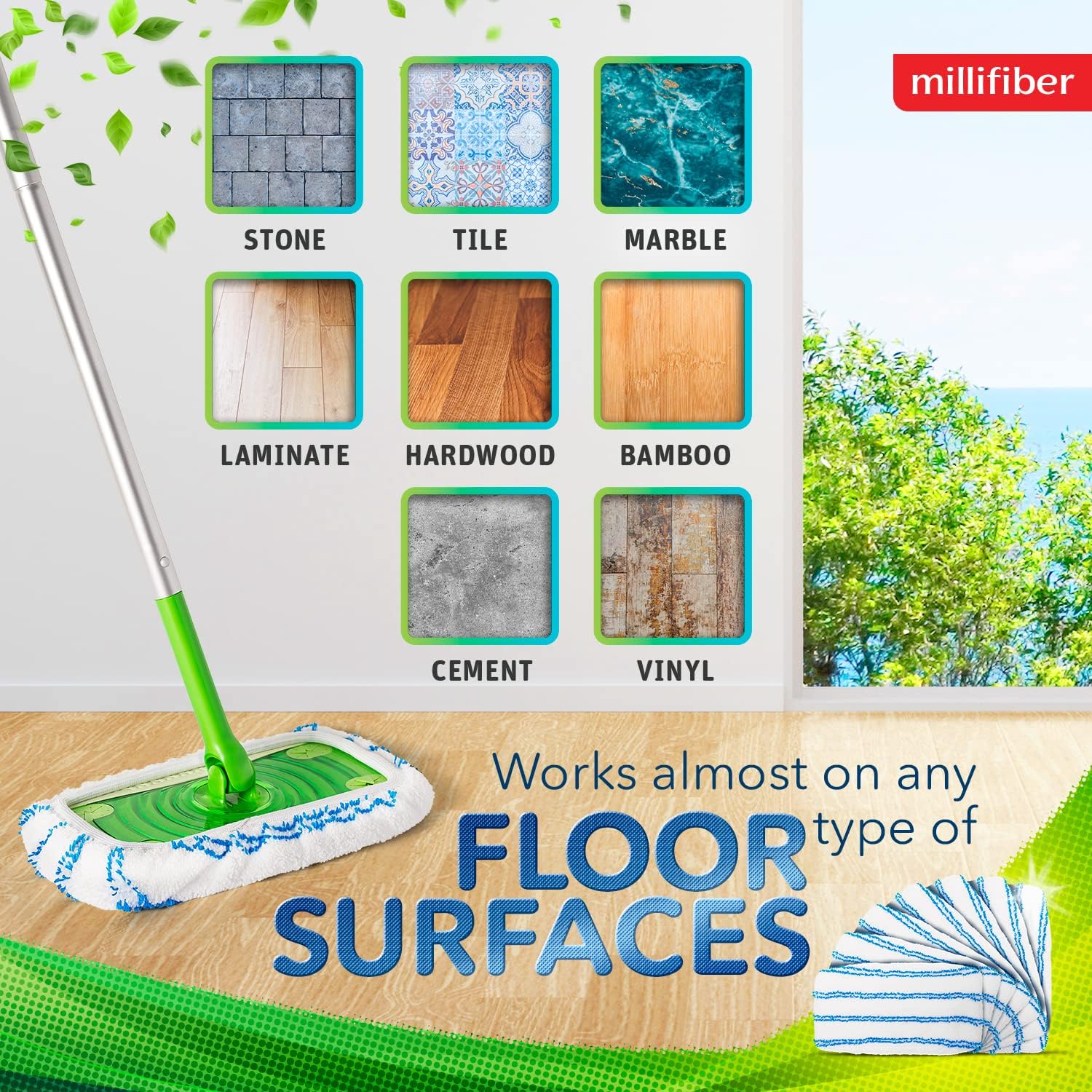Swiffer Mop Pads - 2-Pack Microfiber Refills