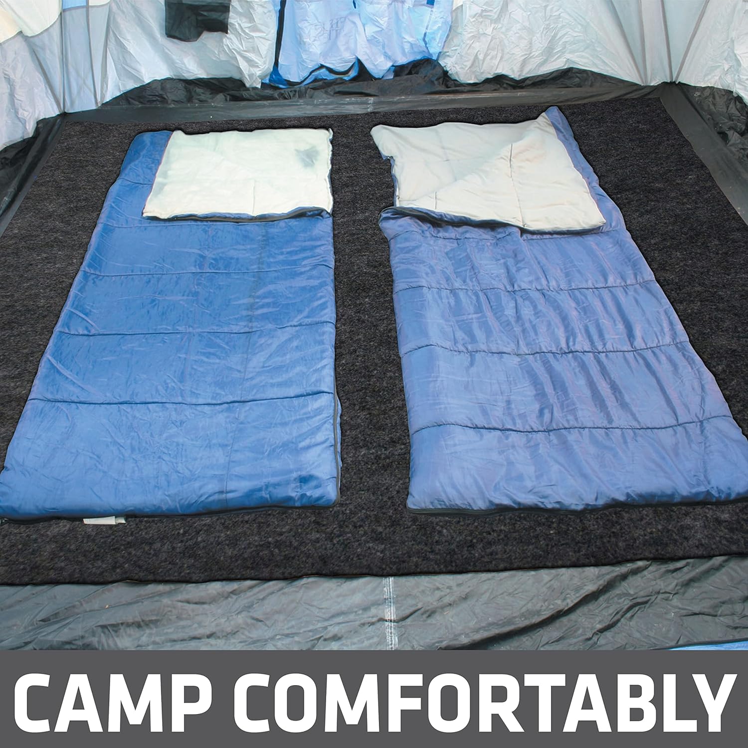 DRY COVERAGE tent mat keeps you warm dry comfortable