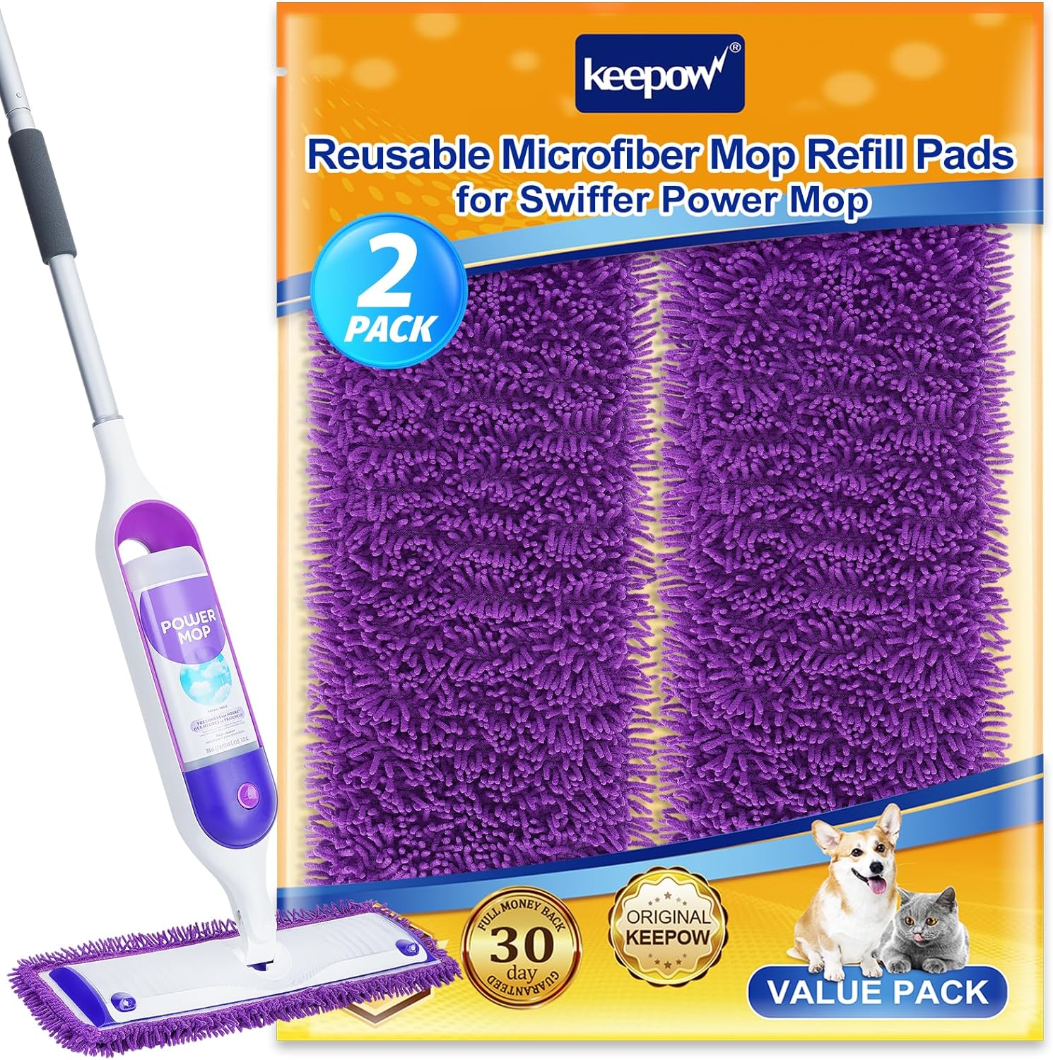 Reusable PowerMop Pads for Swiffer