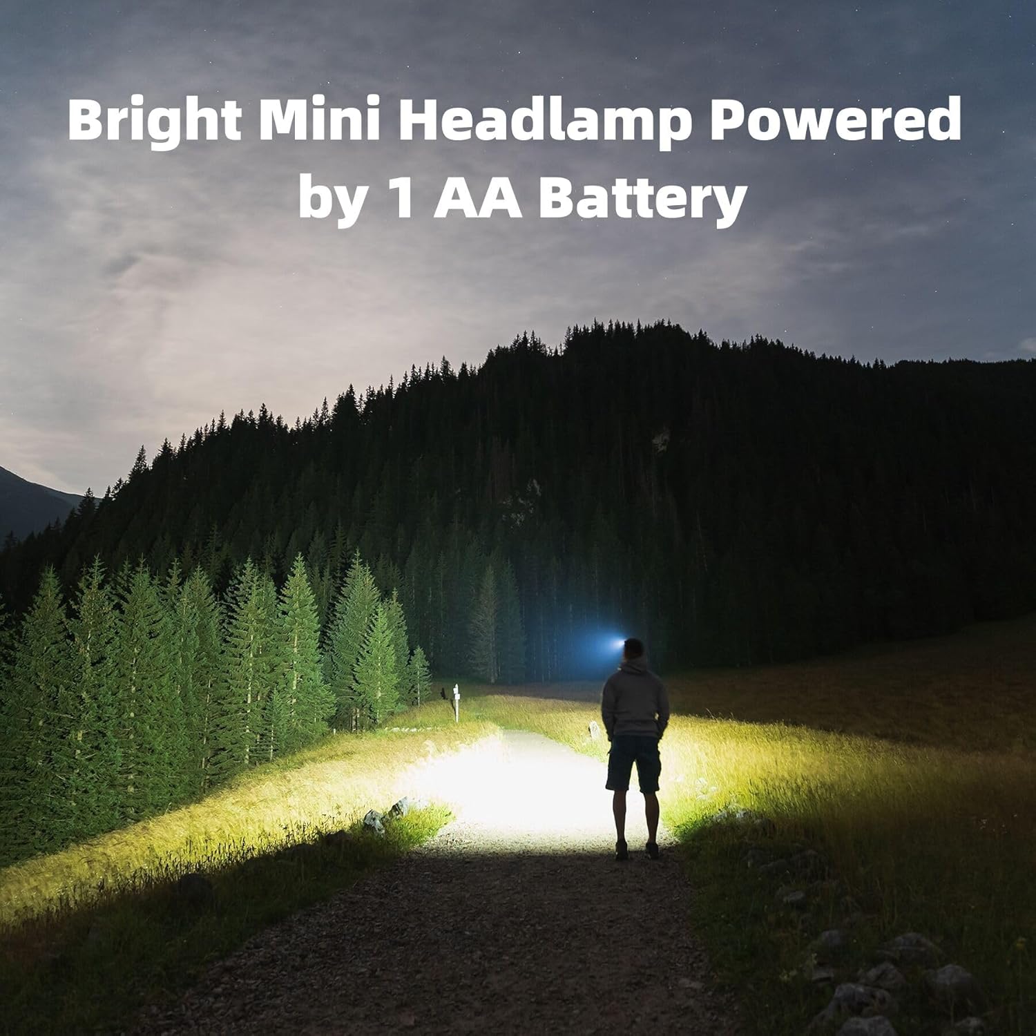 COSOOS Mini LED Headlamp Fast Bright and Ergonomic