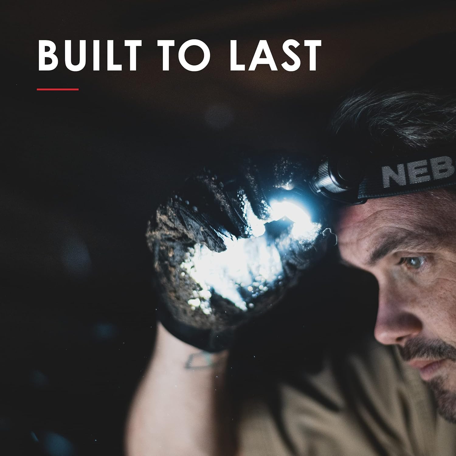 NEBO Transcend 1000-Lumen Headlamp - Rechargeable Waterproof Adjustable