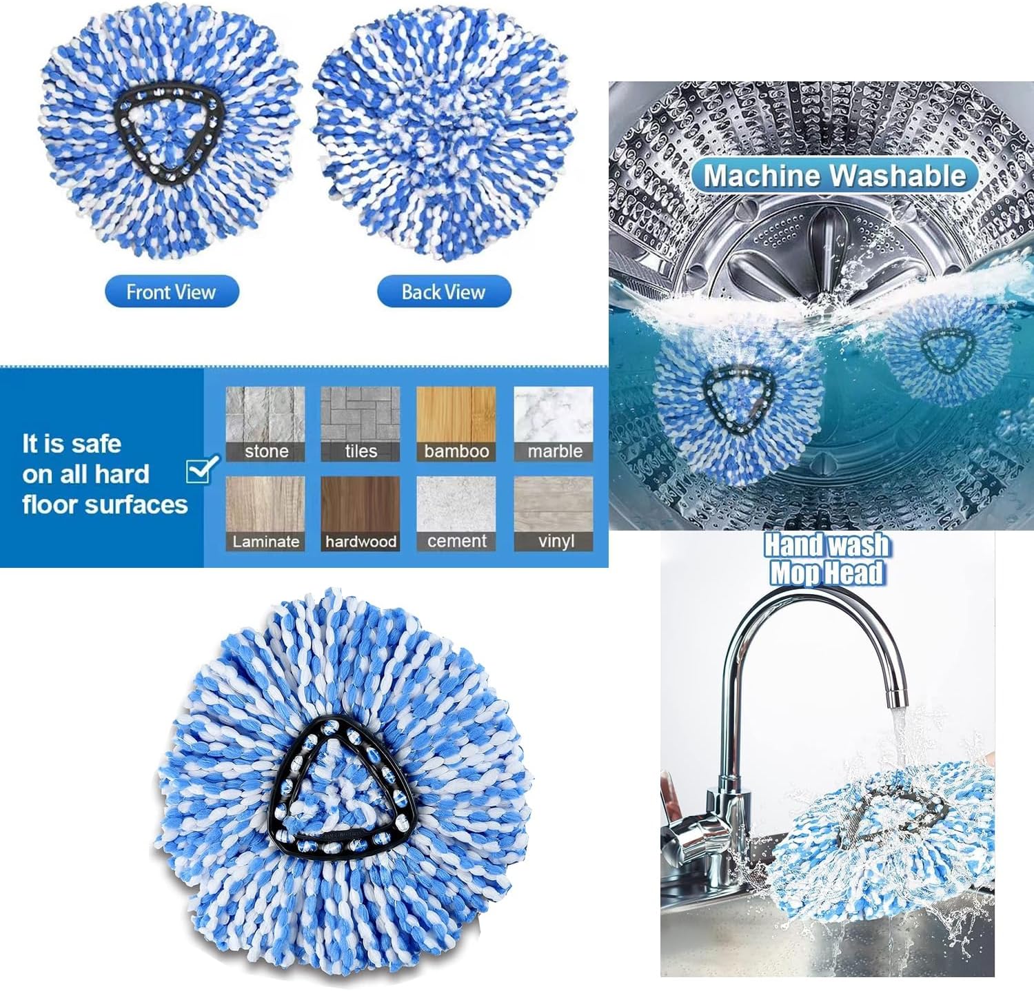High-Quality Spin Mop Heads for Ocedar RinseClean 2 Tank System