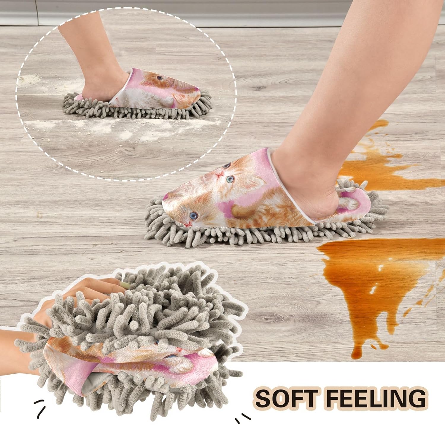 Flildon Microfiber Mop Slipper for Households