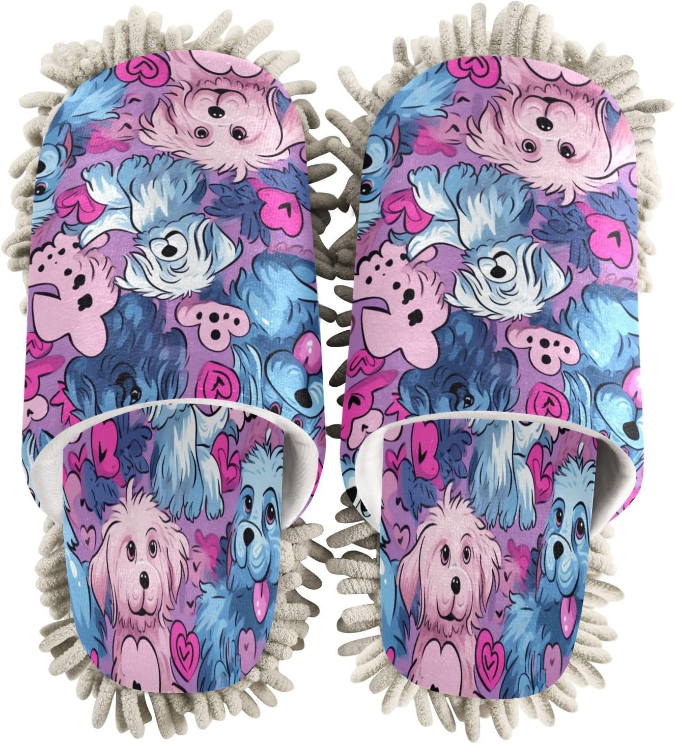 Zhirexin Microfiber Mop Slippers for MenWomen