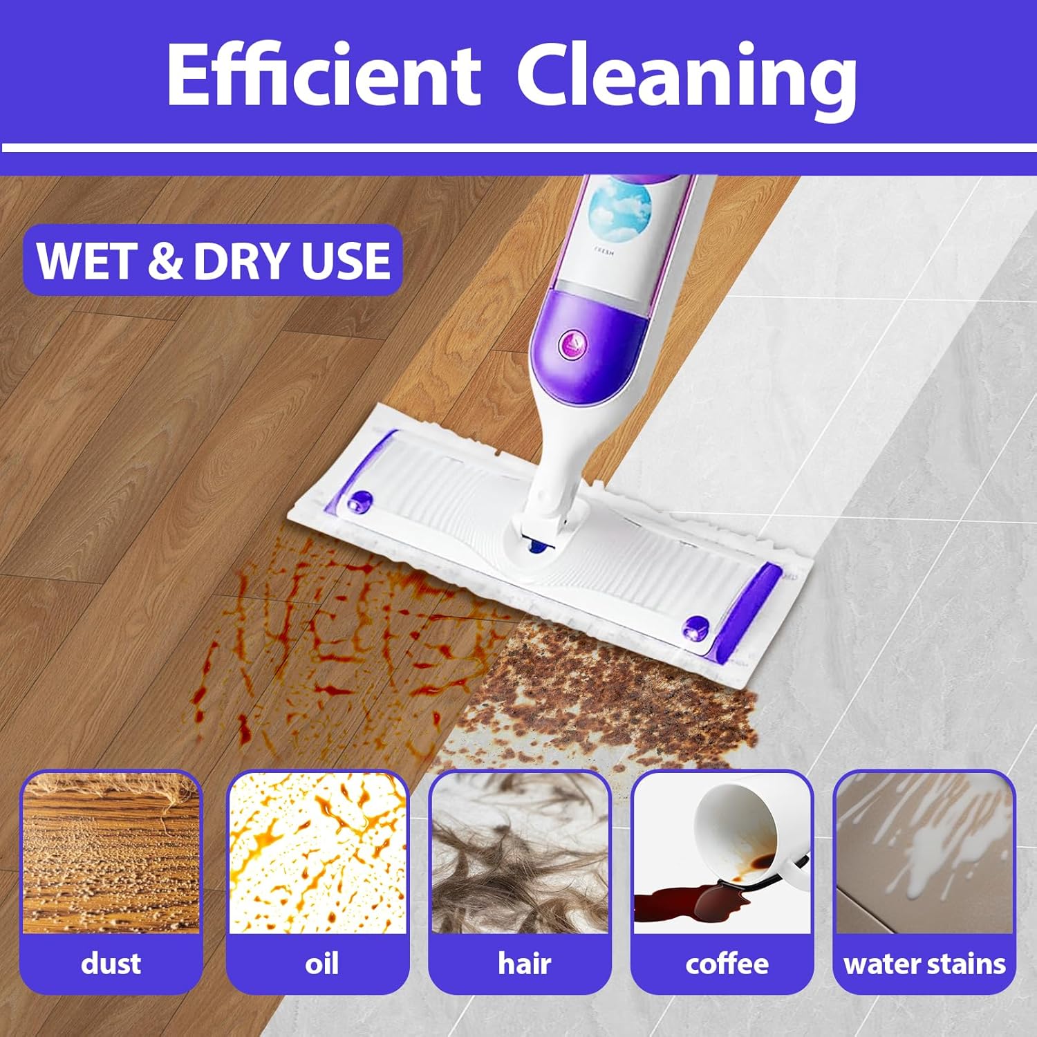 Swiffer Compatible Disposable Mopping Pads for Multi-Surface Floors