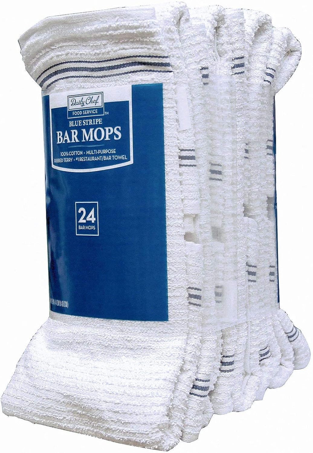 Premium 16x19 Cotton Mops 24 Count Machine Wash for Home Kitchen