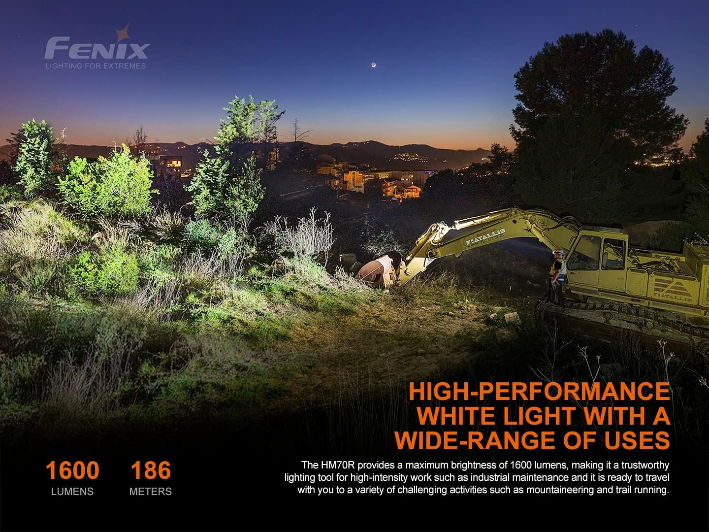 Fenix HM70R 1600-lumen Headlamp