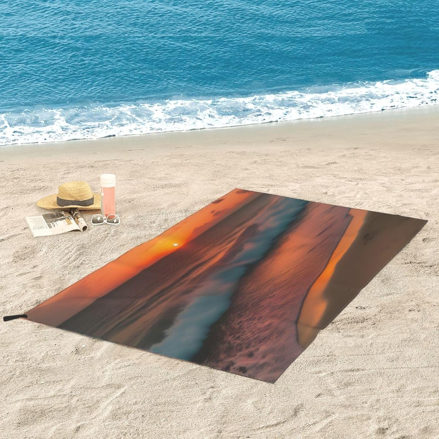 Sunset at the Beach Print Quick Dry Towel