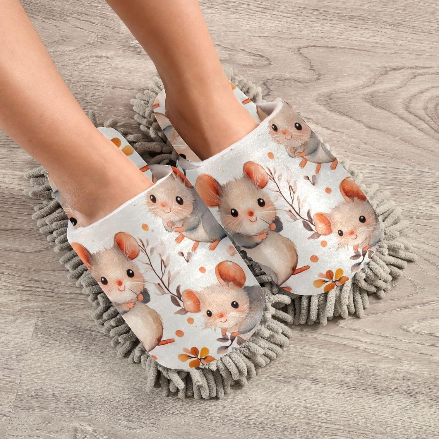 Perfect for Households Microfiber Cleaning Slippers for MenWomen
