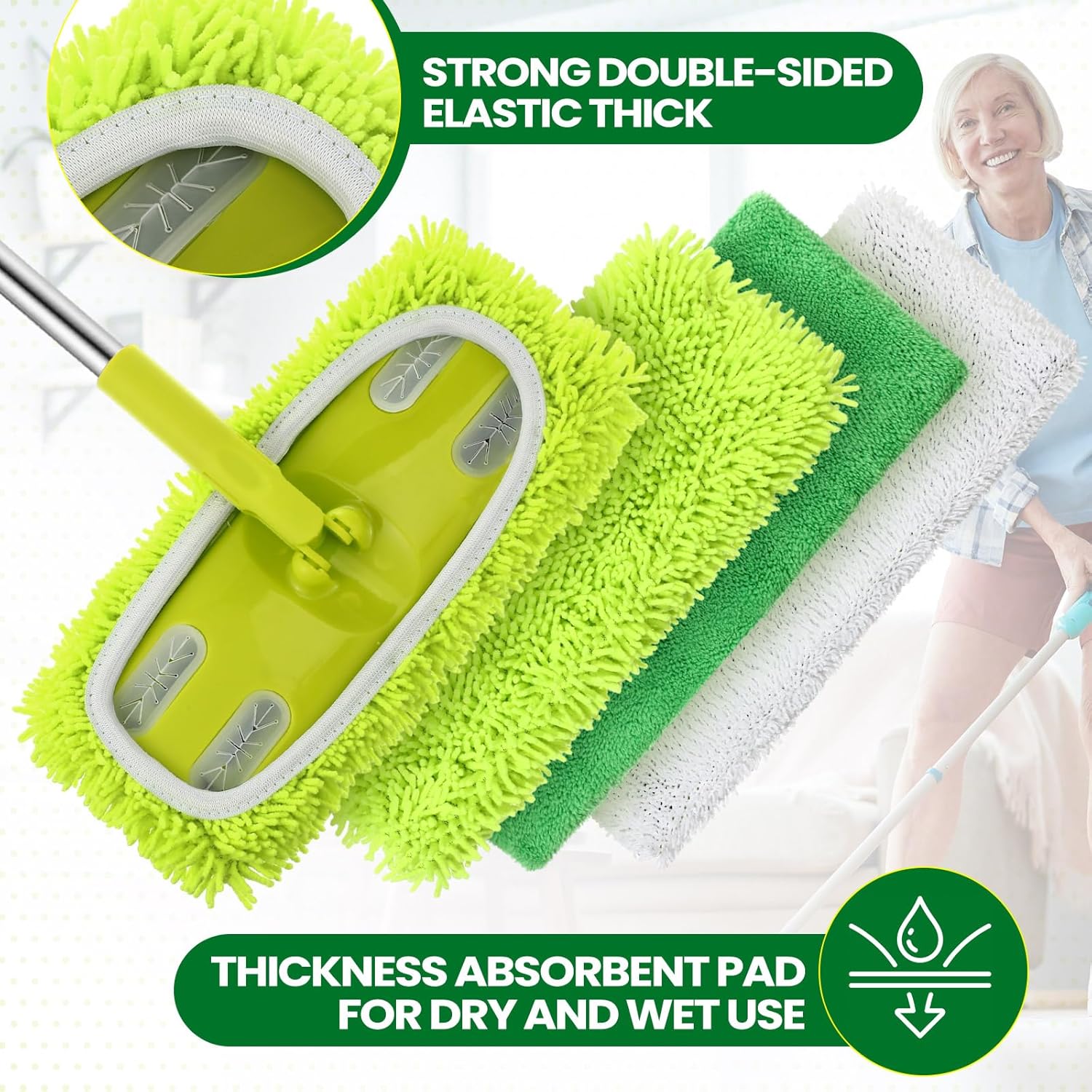 18-Piece Essential Swiffer Mop Pads Set for Wet Dry Use
